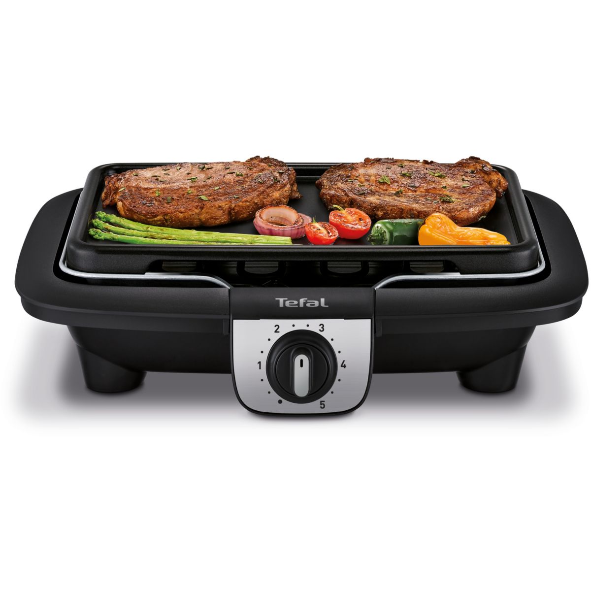 Barbecue électrique BG931812 easygrill 2 en 1 sur pieds, 35x21 cm noir, TEFAL