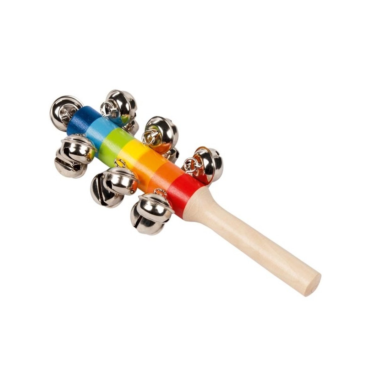 Bâton coloré avec 13 clochettes rouge, GOKI
