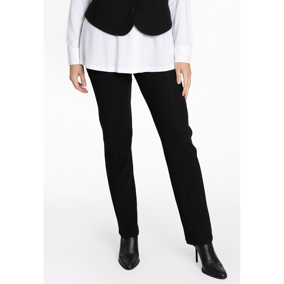 Pantalon Straight Fit noir, YOEK