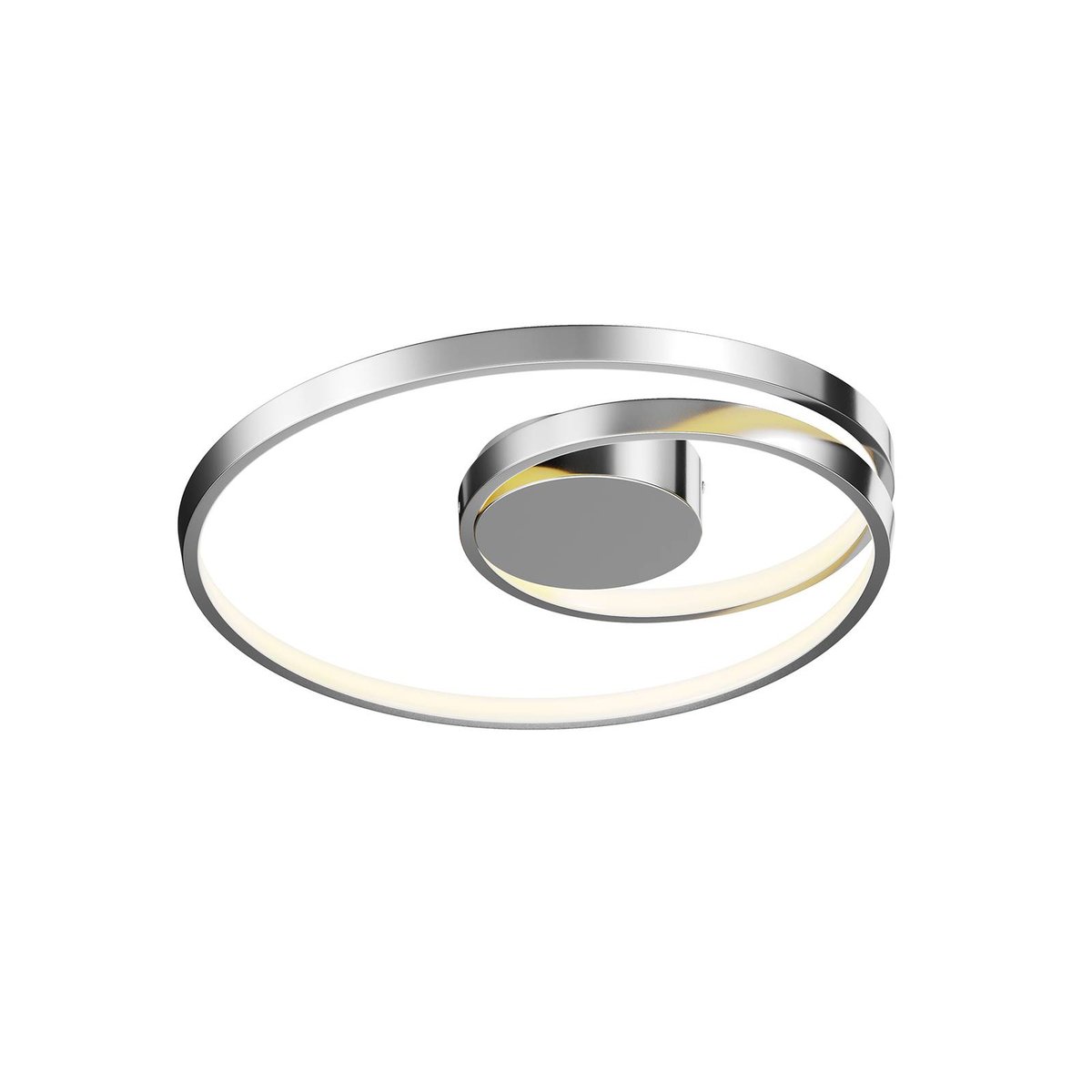 Plafonnier en aluminium moderneLED, Maire chromé, LUCANDE