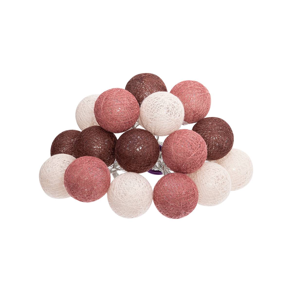 Guirlande LED à piles 16 boules TARA multicolore, ATMOSPHERA