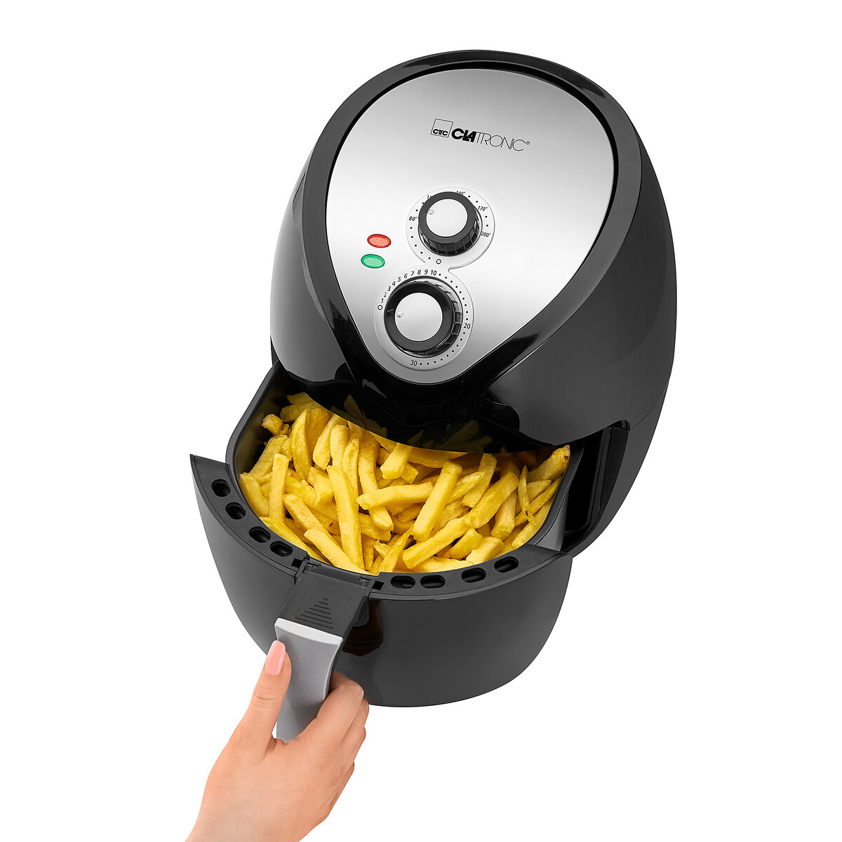 Fritadeira sem óleo, 3,6 L, da Clatronic preto , CLATRONIC