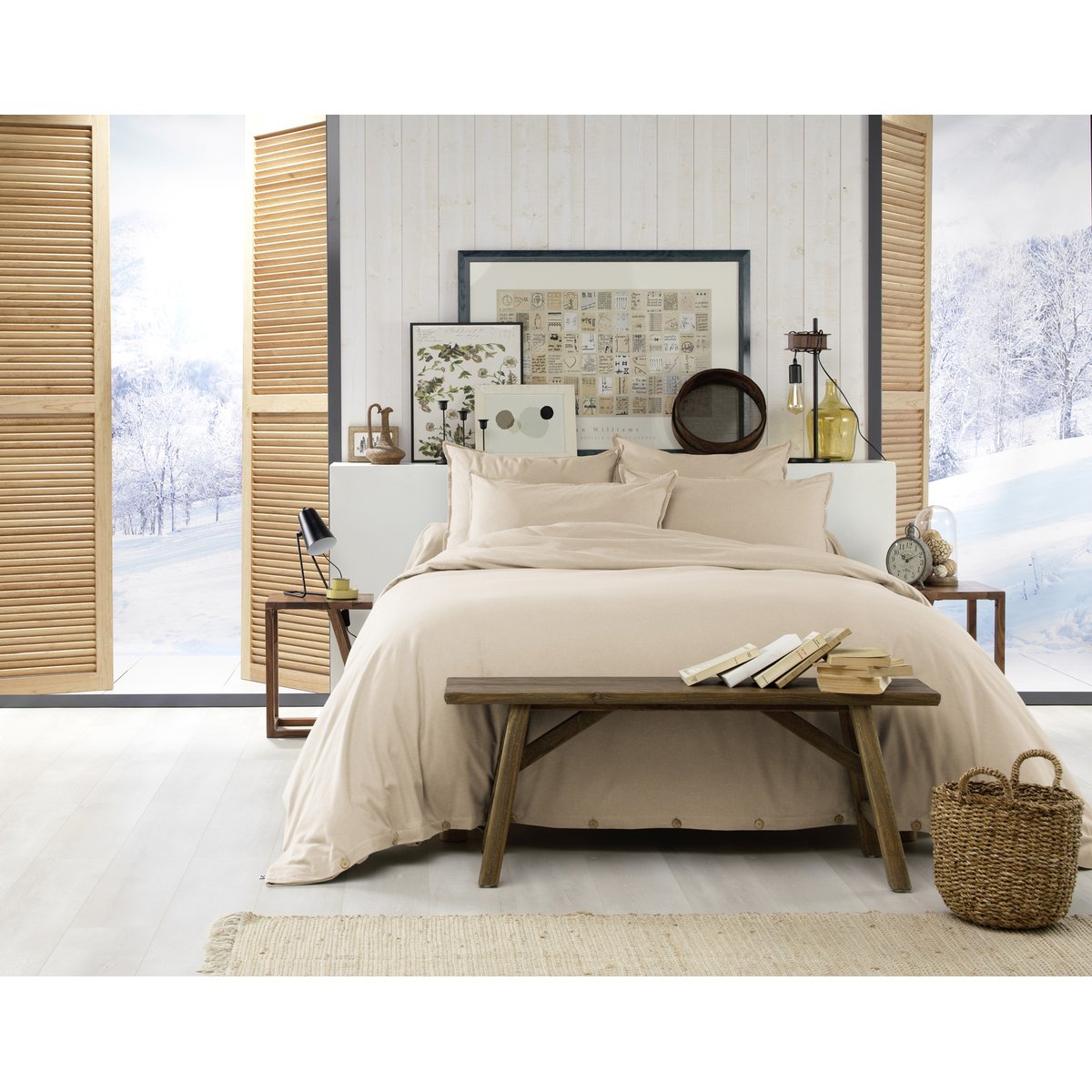 Housse de couette flanelle Collection Candice tomette, EDEN