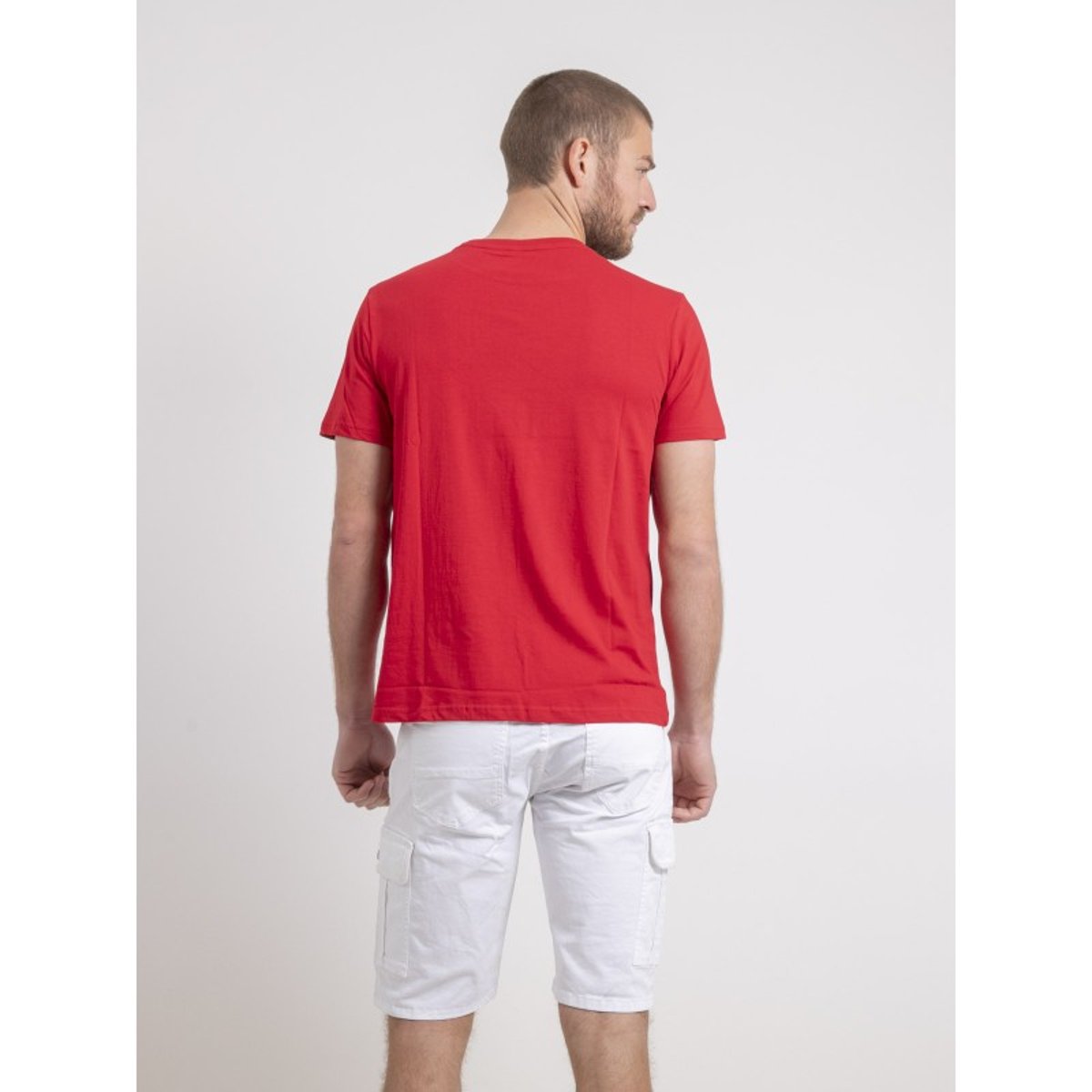 T-shirt Col Rond Pur Coton Nubenoit rouge, RITCHIE