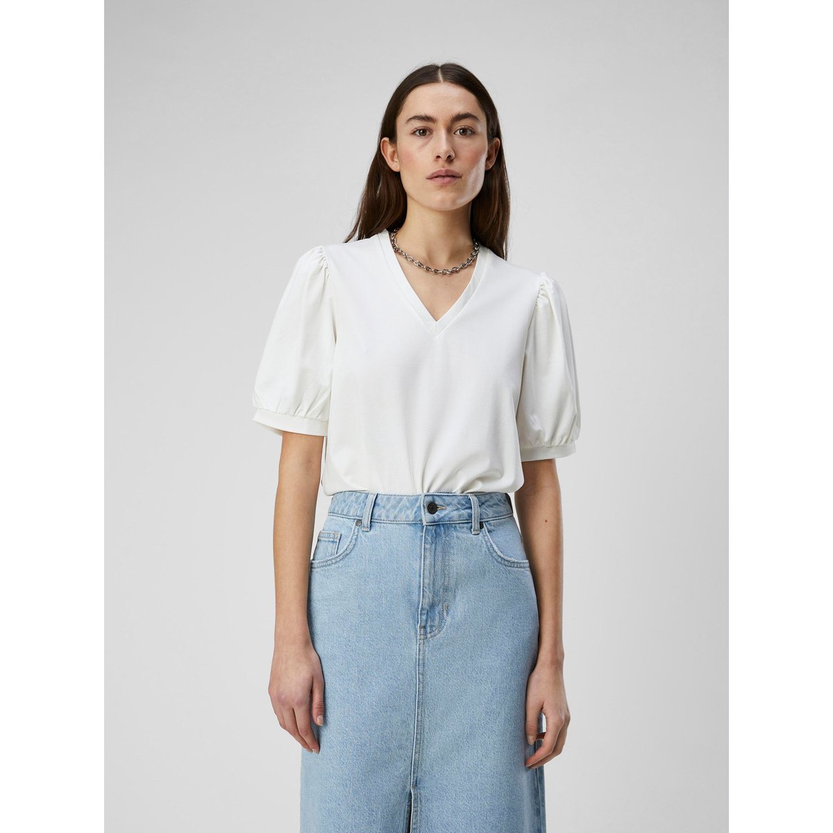 T-Shirt Manches bouffantes cloud dancer, OBJECT