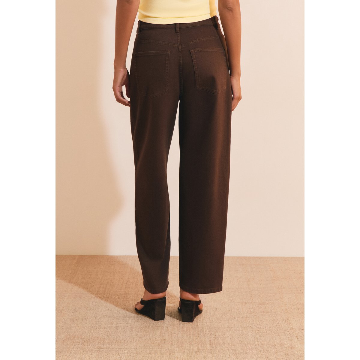 Jean barrel A BARELL GD chocolat, ETAM