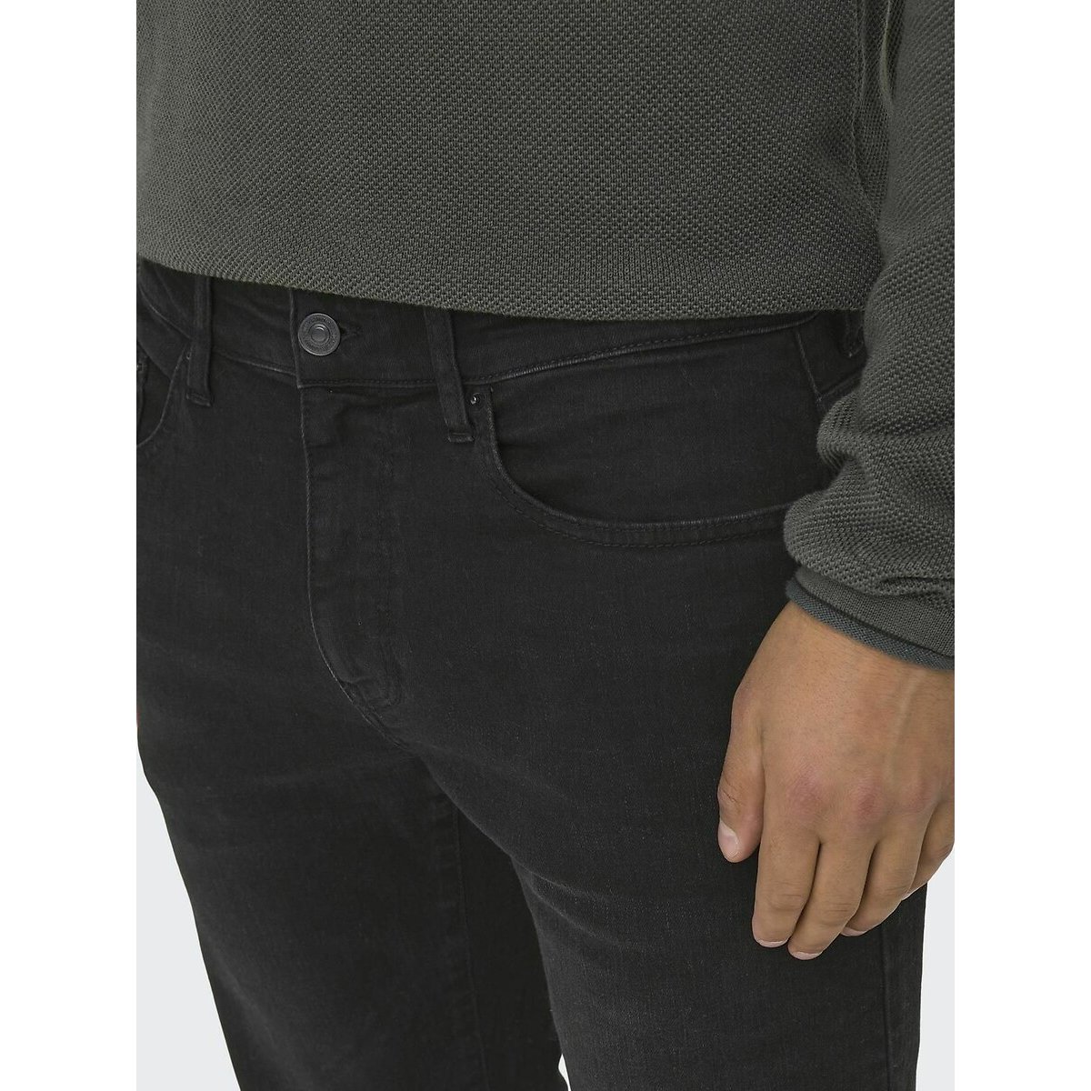 Rechte jeans Weft zwart, ONLY & SONS