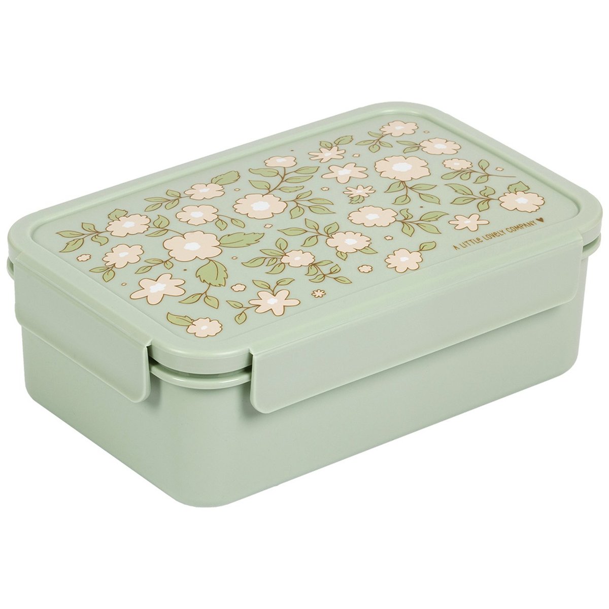 Lunch box vert d'eau, rose, vert, A LITTLE LOVELY COMPANY