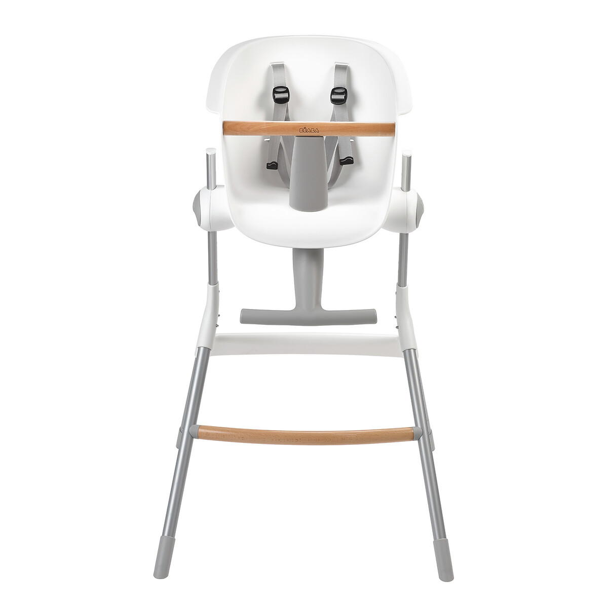 Chaise haute Up and Down gris + blanc, BEABA