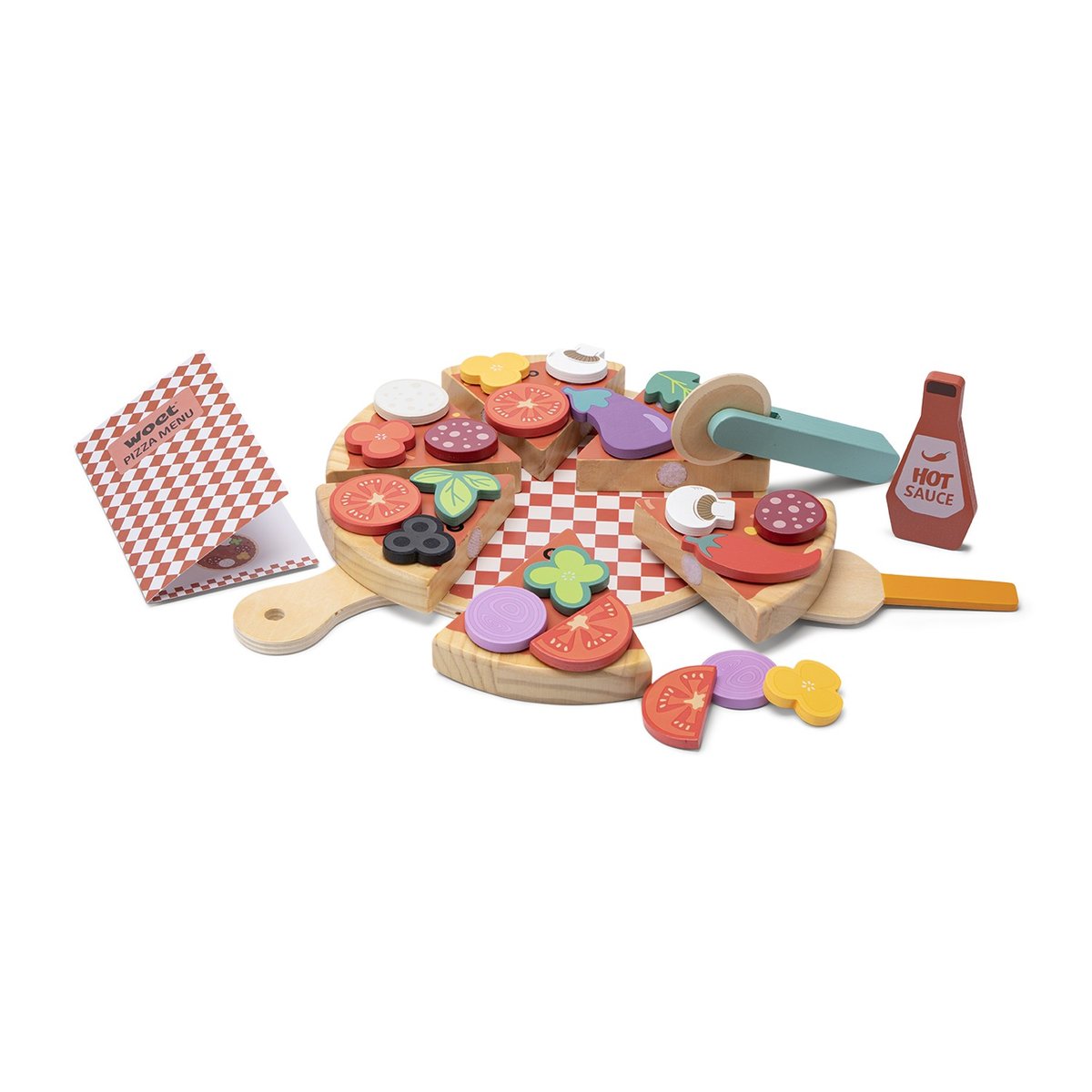 Ensemble pizza pour jouer multicolore, NEW CLASSIC TOYS