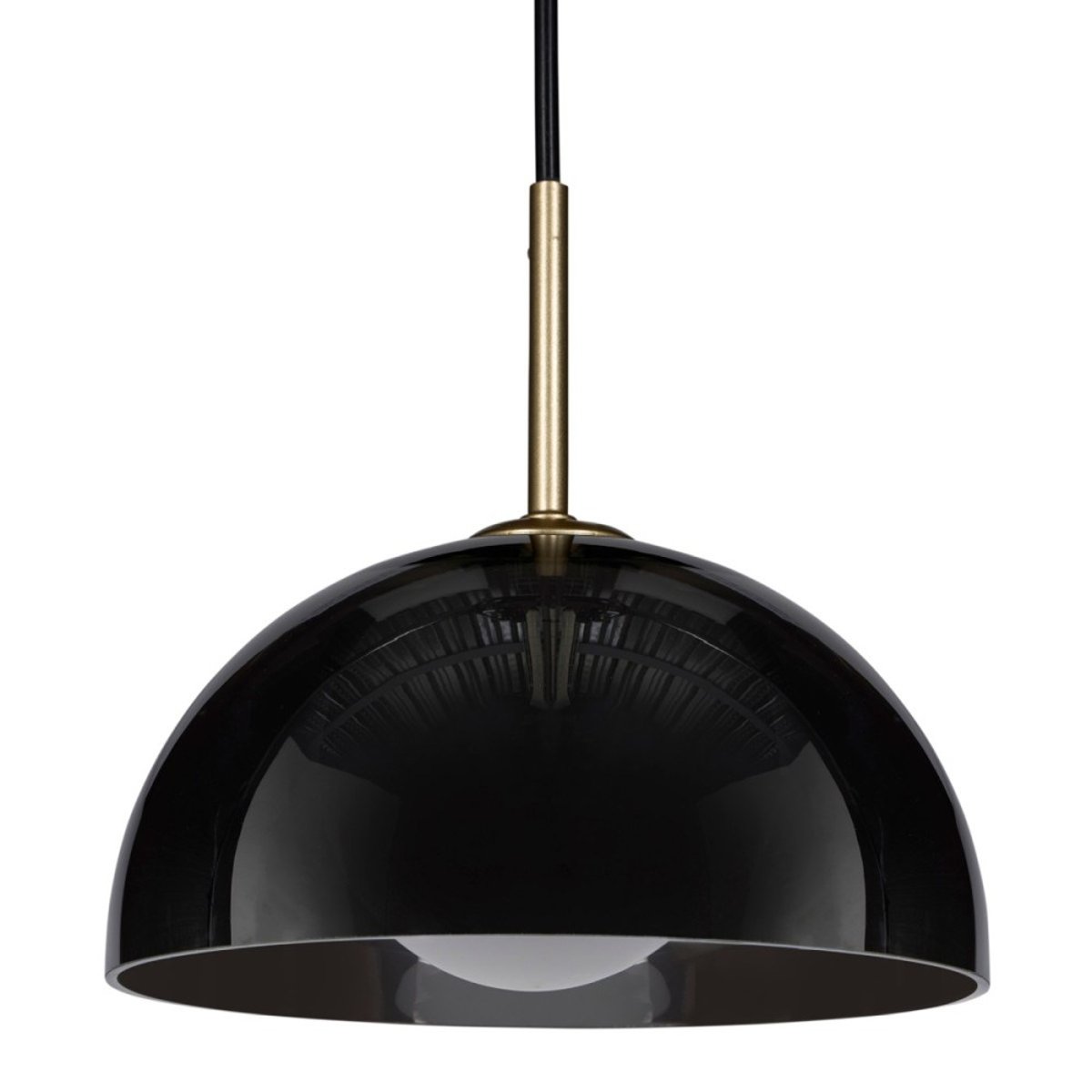Suspension Verre Lumea Noire Et Dorée noir, DECORATIE