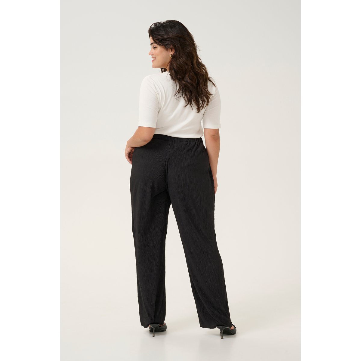 Casual pants noir, KAFFE CURVE