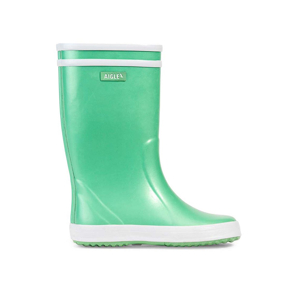 Bottes de pluie LOLLY IRRISE UNISEX vert d'eau, AIGLE