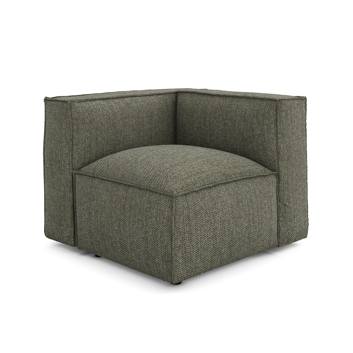 Elément d'angle pour canapé modulable, en tissu texturé, SEVEN taupe, LA REDOUTE INTERIEURS