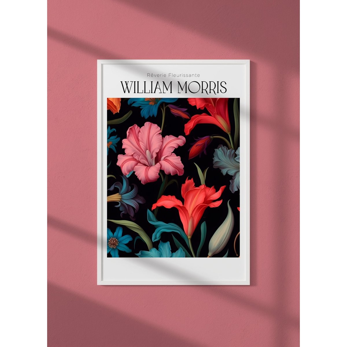 Affiche William Morris n°7 blanc, L'AFFICHERIE