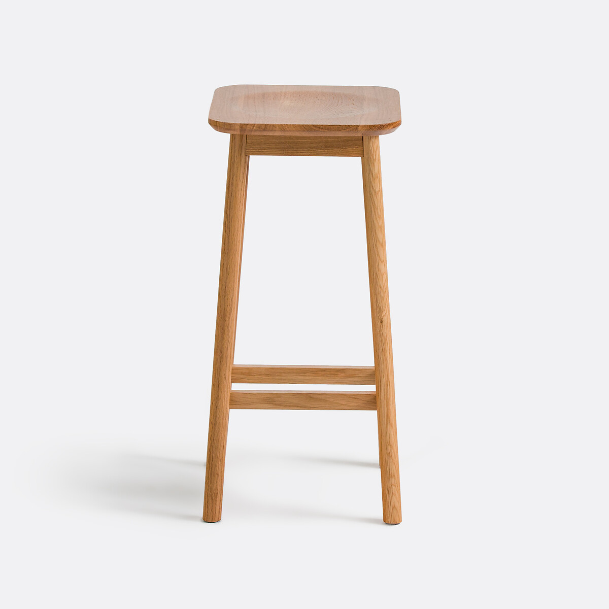 Sgabello da bar in rovere massiccio H65 cm, Monsio quercia, LA REDOUTE INTERIEURS
