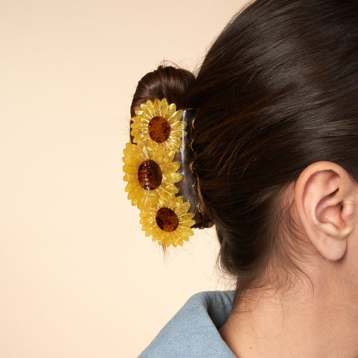 Pince à cheveux Trio TOURNESOL jaune tournesol, COUCOU SUZETTE