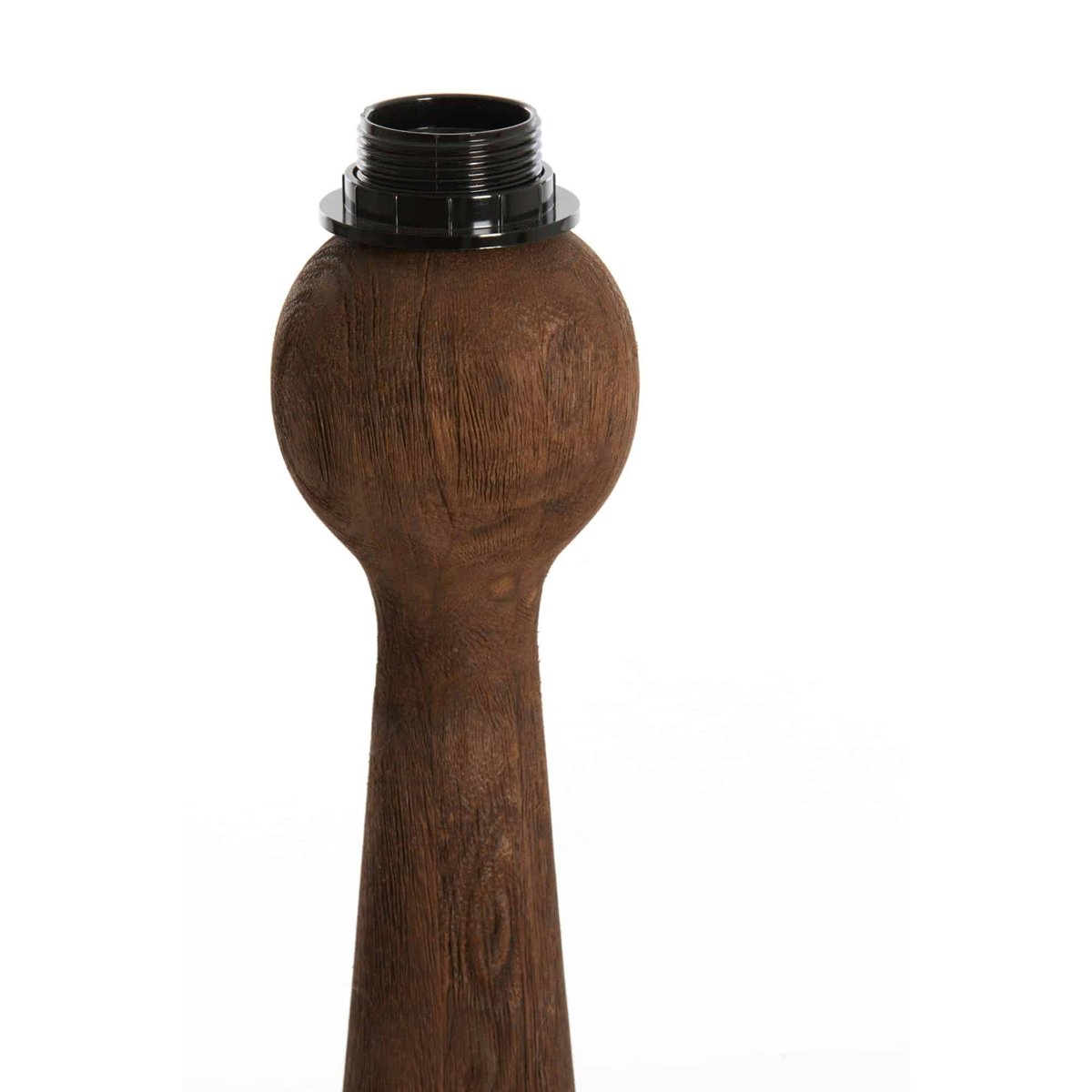 Base De La Lampe Bois FESTINA marron foncé, LIGHT & LIVING 