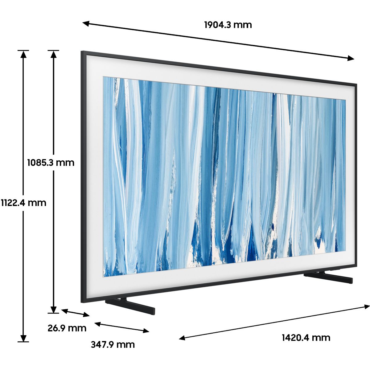 TV QLED The Frame Pro TQ85LS03HW (2026) 85" (214 cm) 4K - Mode art (effet tableau), anti-reflet couleur unique, SAMSUNG