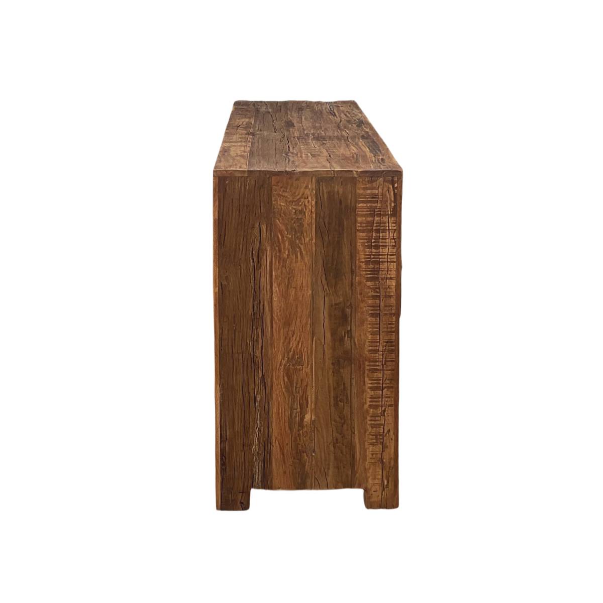 Buffet en bois recyclé INDRA bois foncé, MADE IN MEUBLES 
