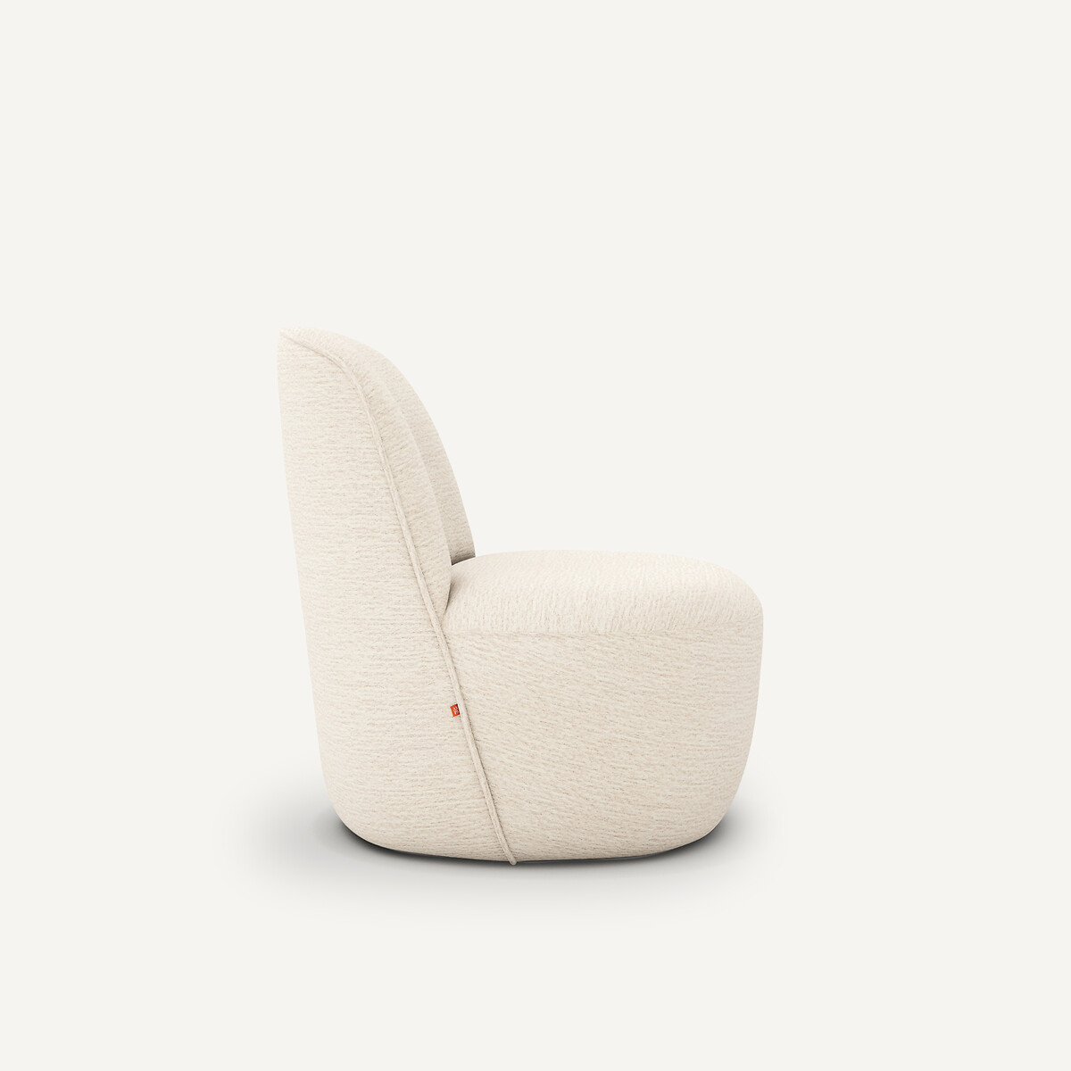 Fauteuil pivotant chenille recyclée, ROSEBURY craie, EMMANUEL GALLINA X AM.PM