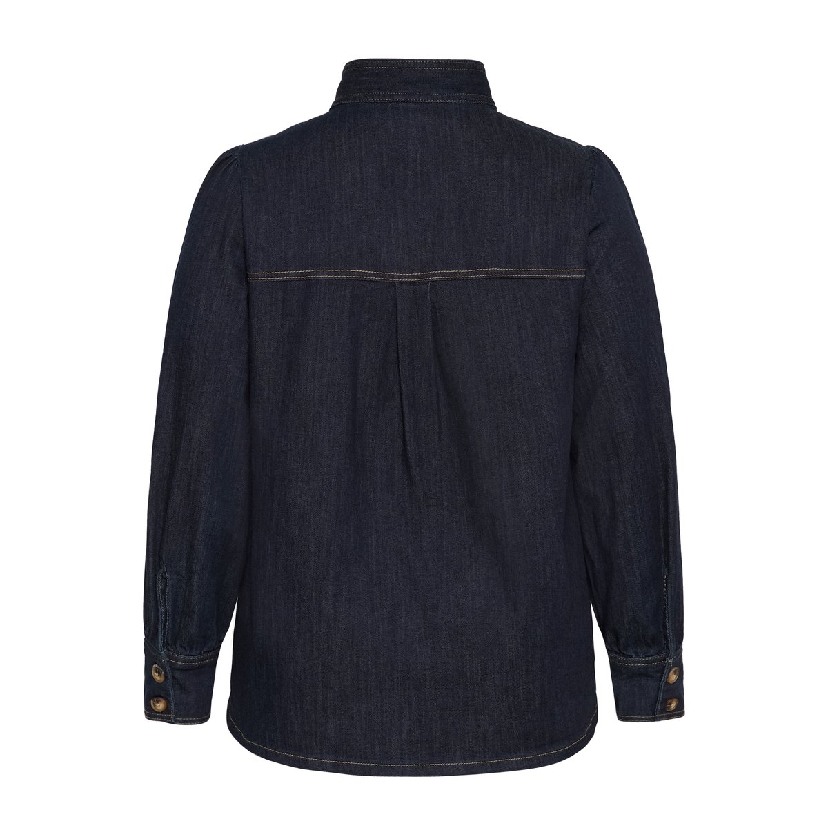 Chemise en jean bleu raw blue denim, KAFFE CURVE