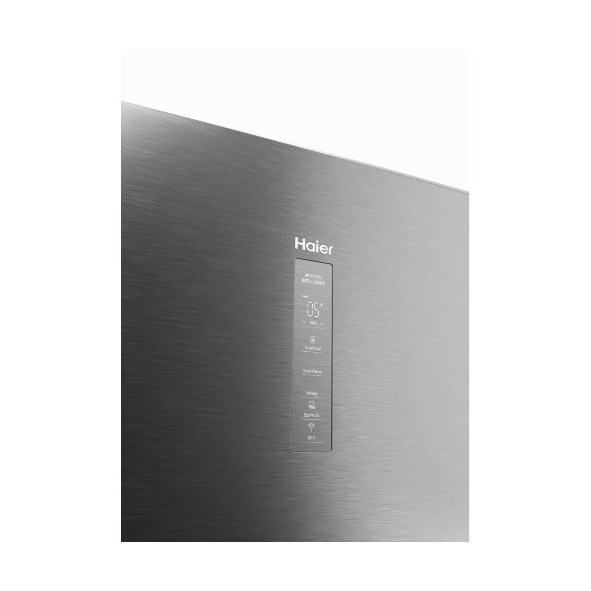 Réfrigérateur combiné HAIER HTW5618DNMG inox, HAIER
