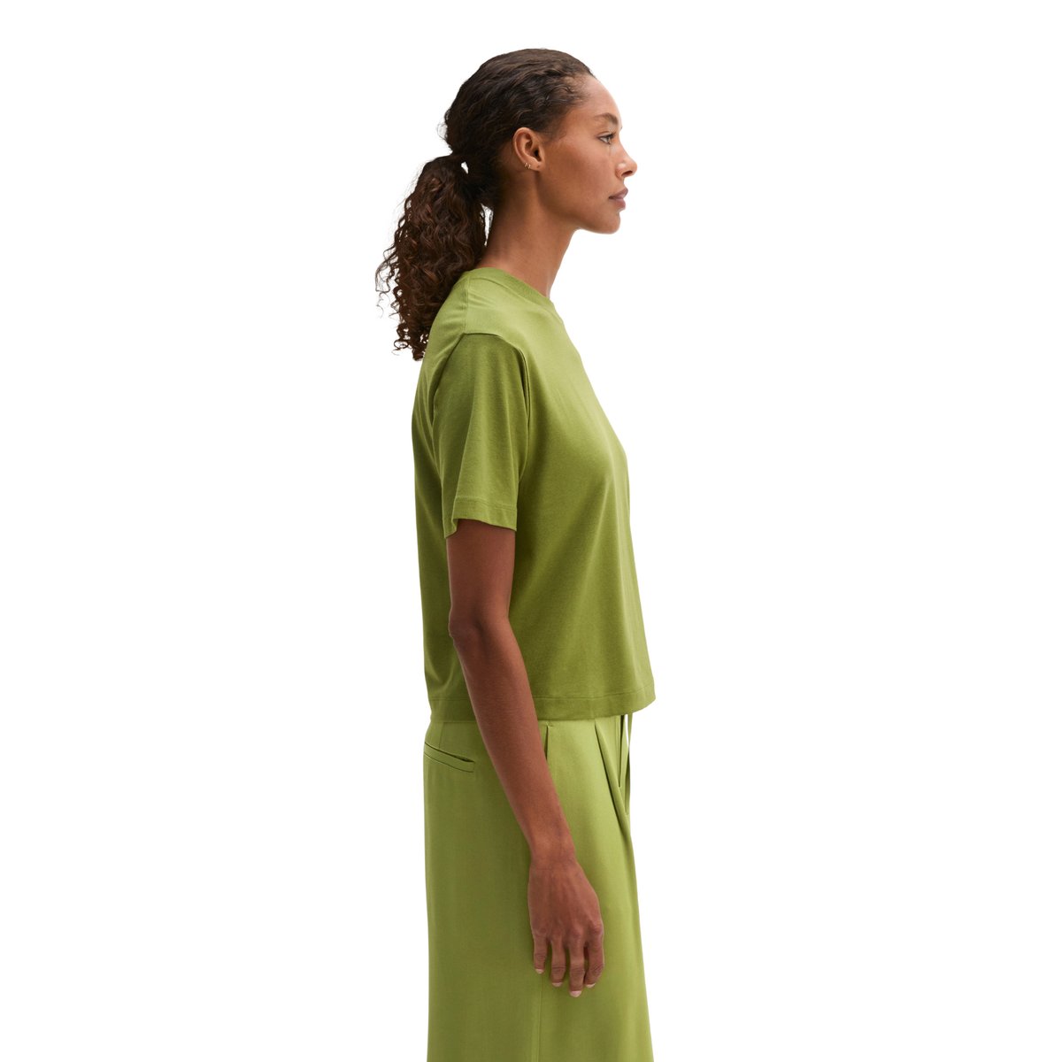 T-shirt relaxed avec TENCEL™ Modal vert, MARC O'POLO