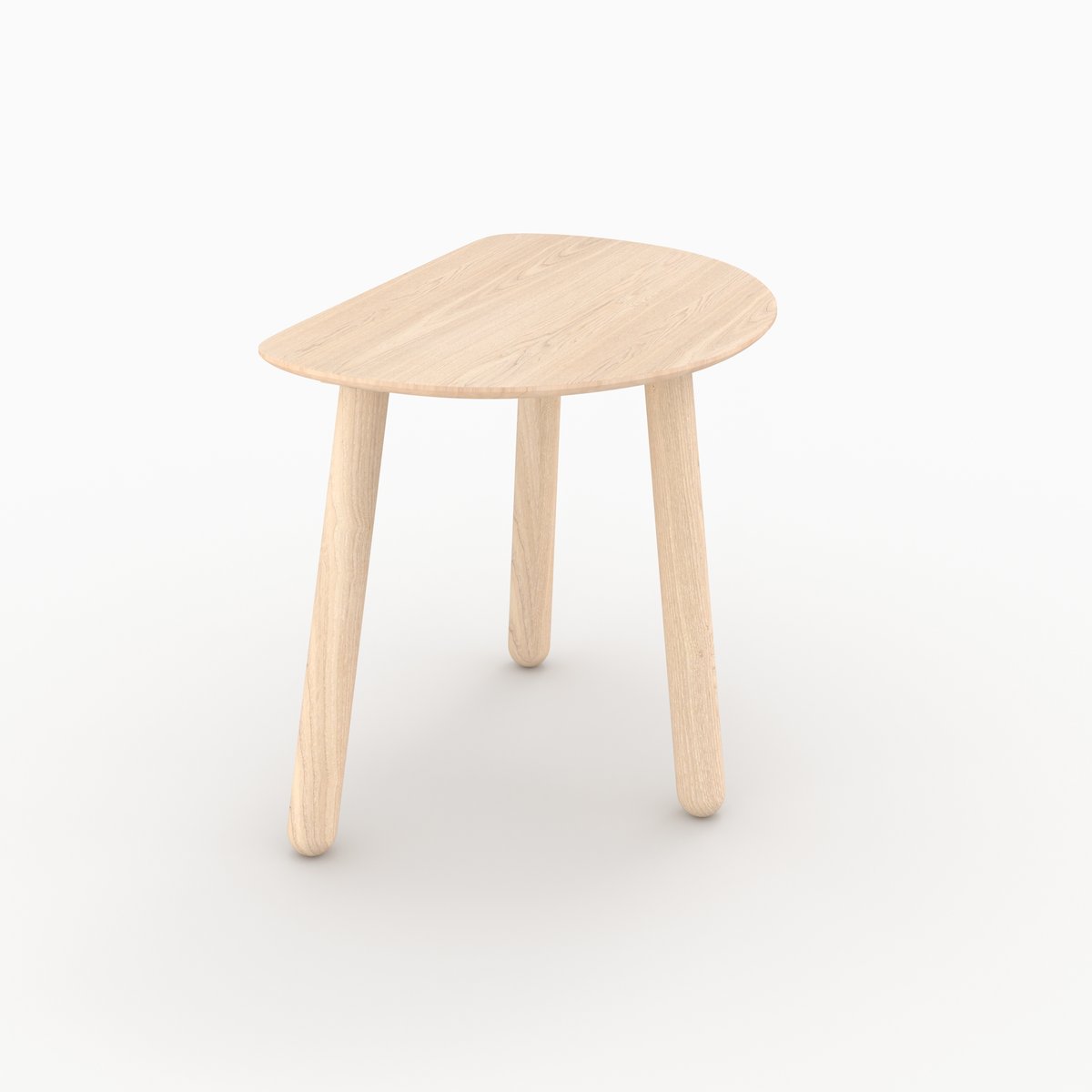 Tables gigognes en bois de frêne - MONTAINE marron clair, MAISON PAVANE