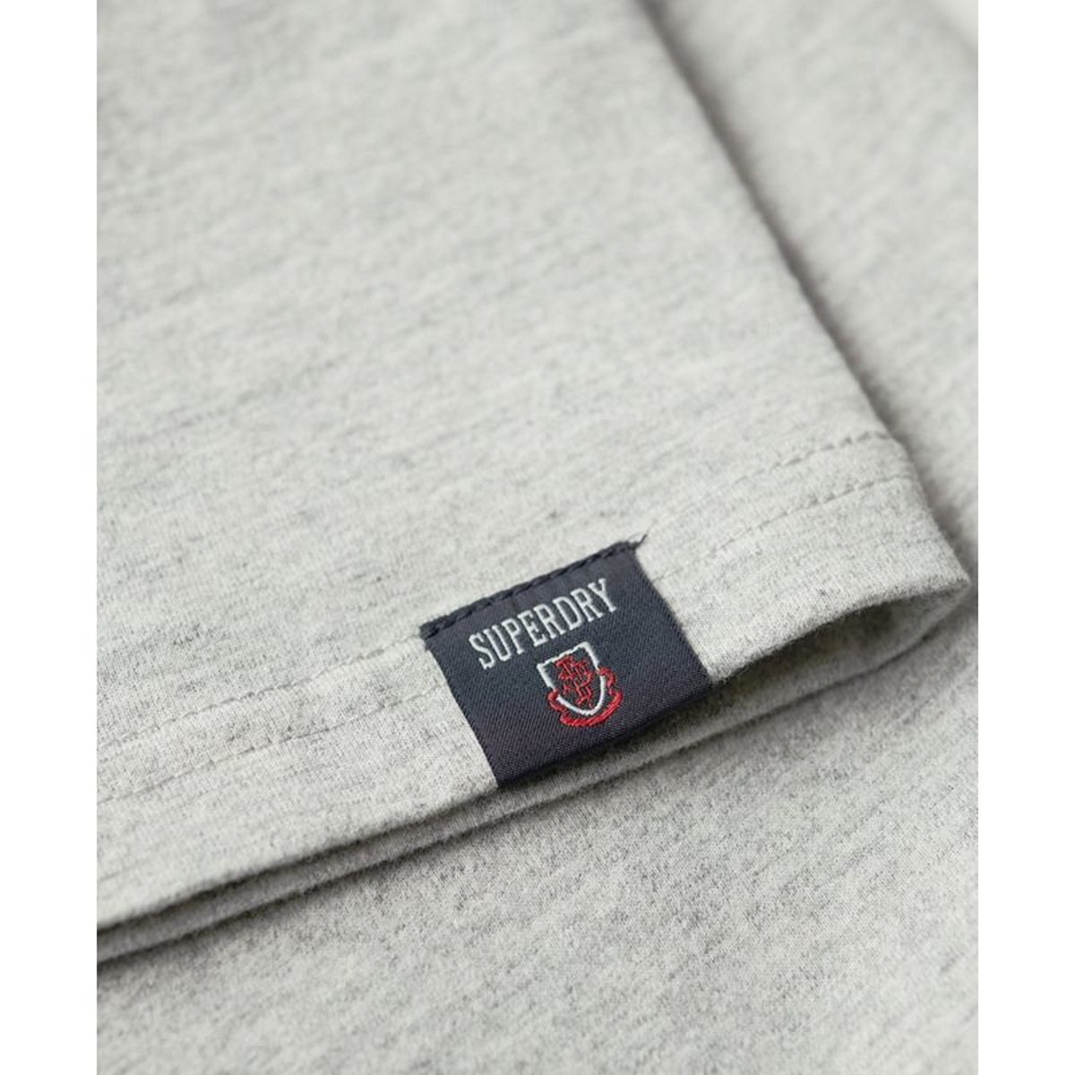 T-shirt à motif Athletic College gris moucheté chiné, SUPERDRY