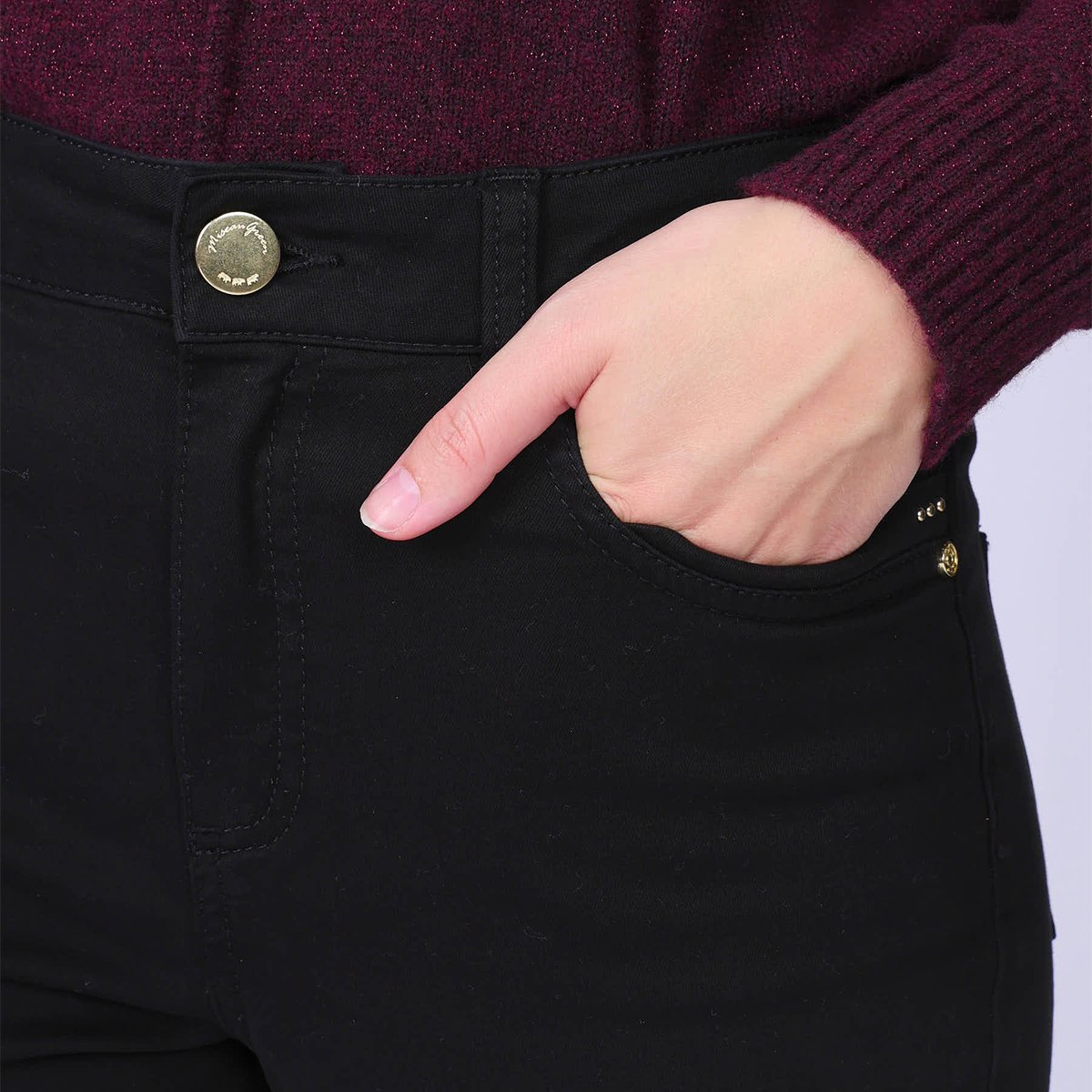 Pantalon Hilena noir, MISE AU GREEN