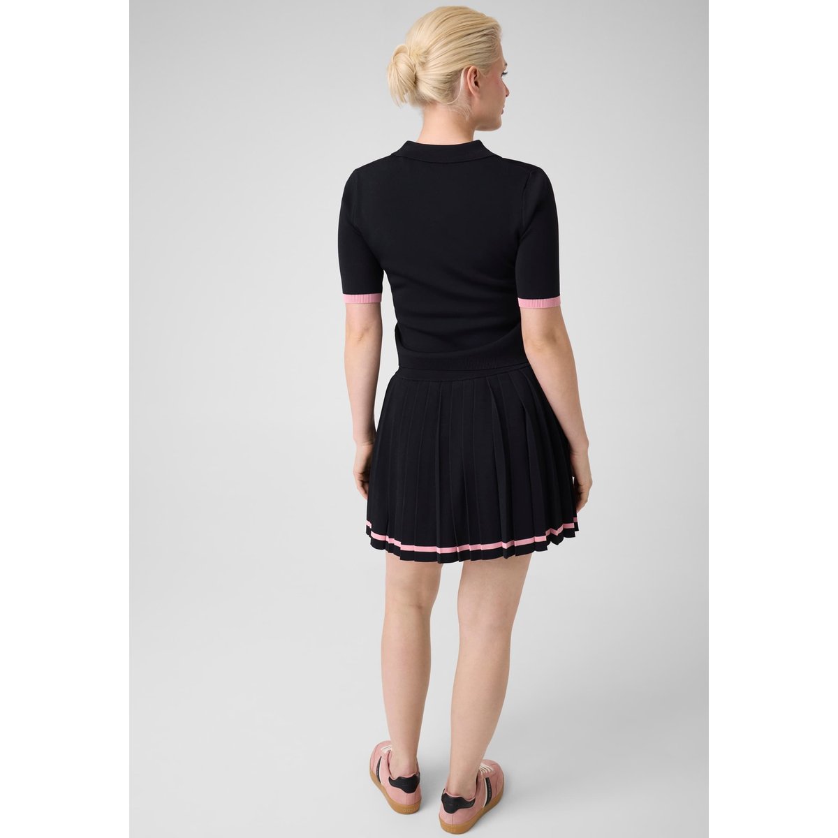 Mini-Jupe Plissée noir, GUESS
