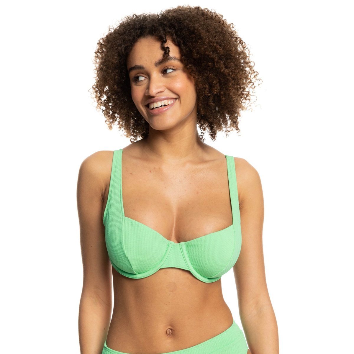 Haut de maillot de bain bikini bonnet D COLOR JAM. vert absinthe green, ROXY