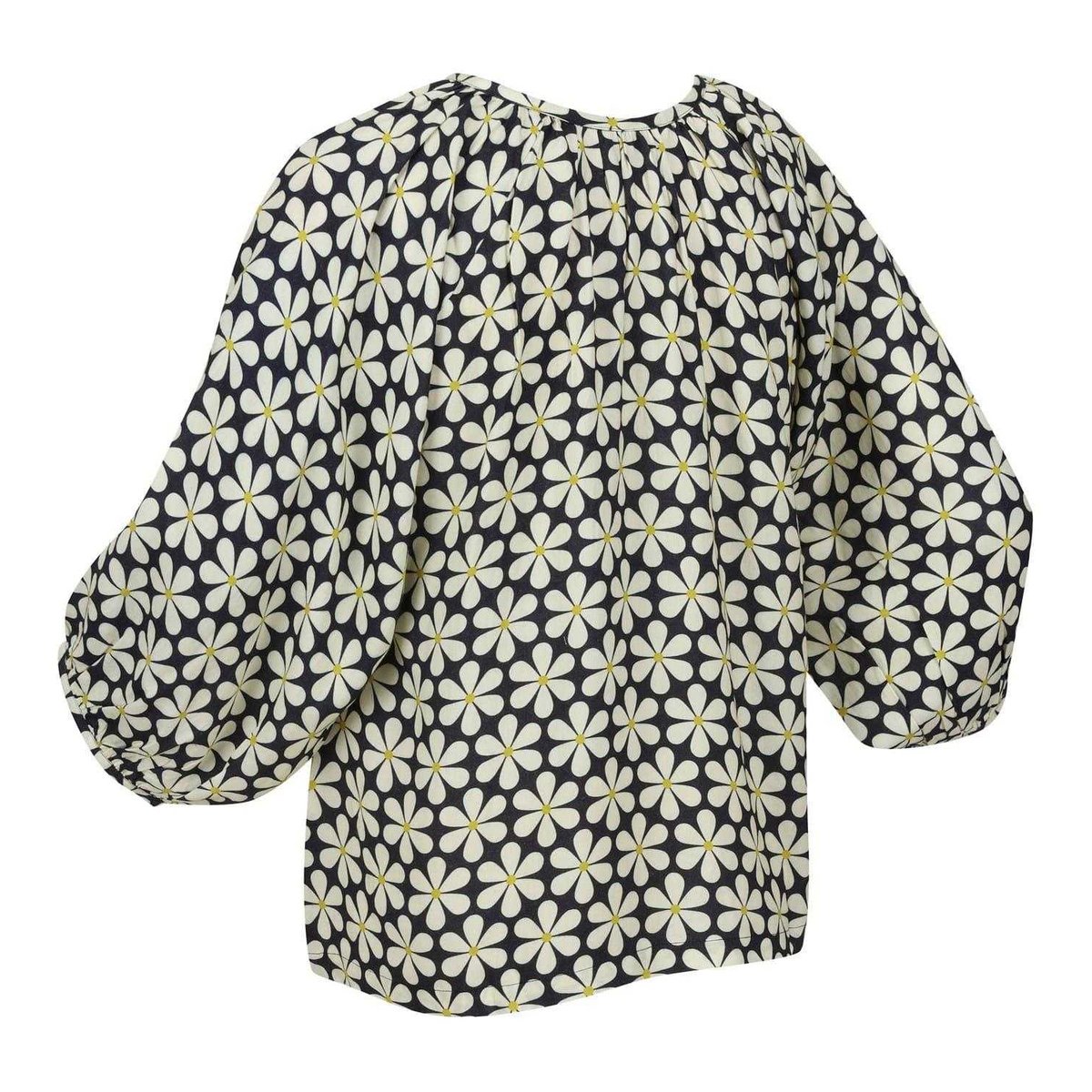 Blouse manches ¾ bouffantes motif/style floral PEASANT noir floral, REGATTA