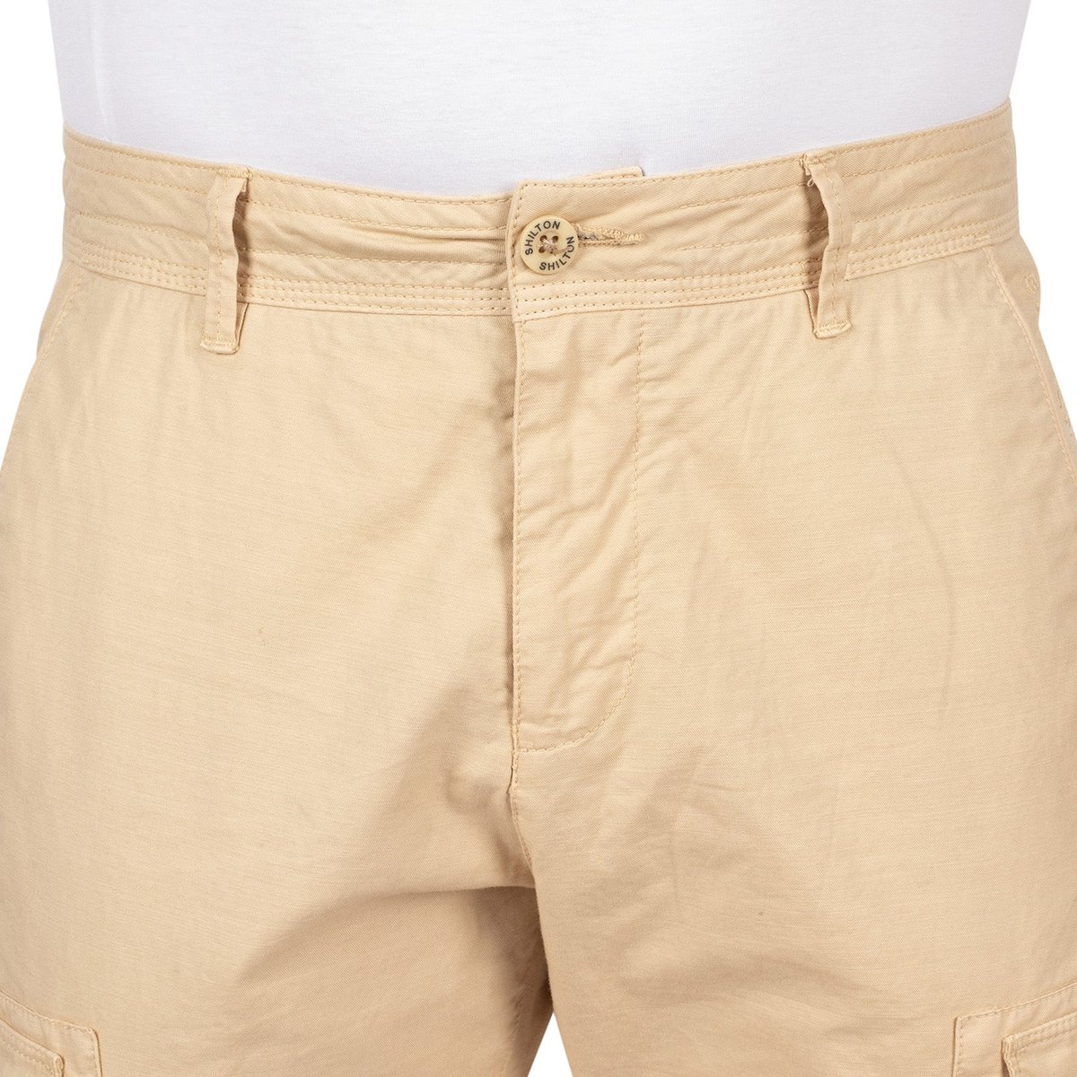 Pantalon cargo pocket line beige, SHILTON