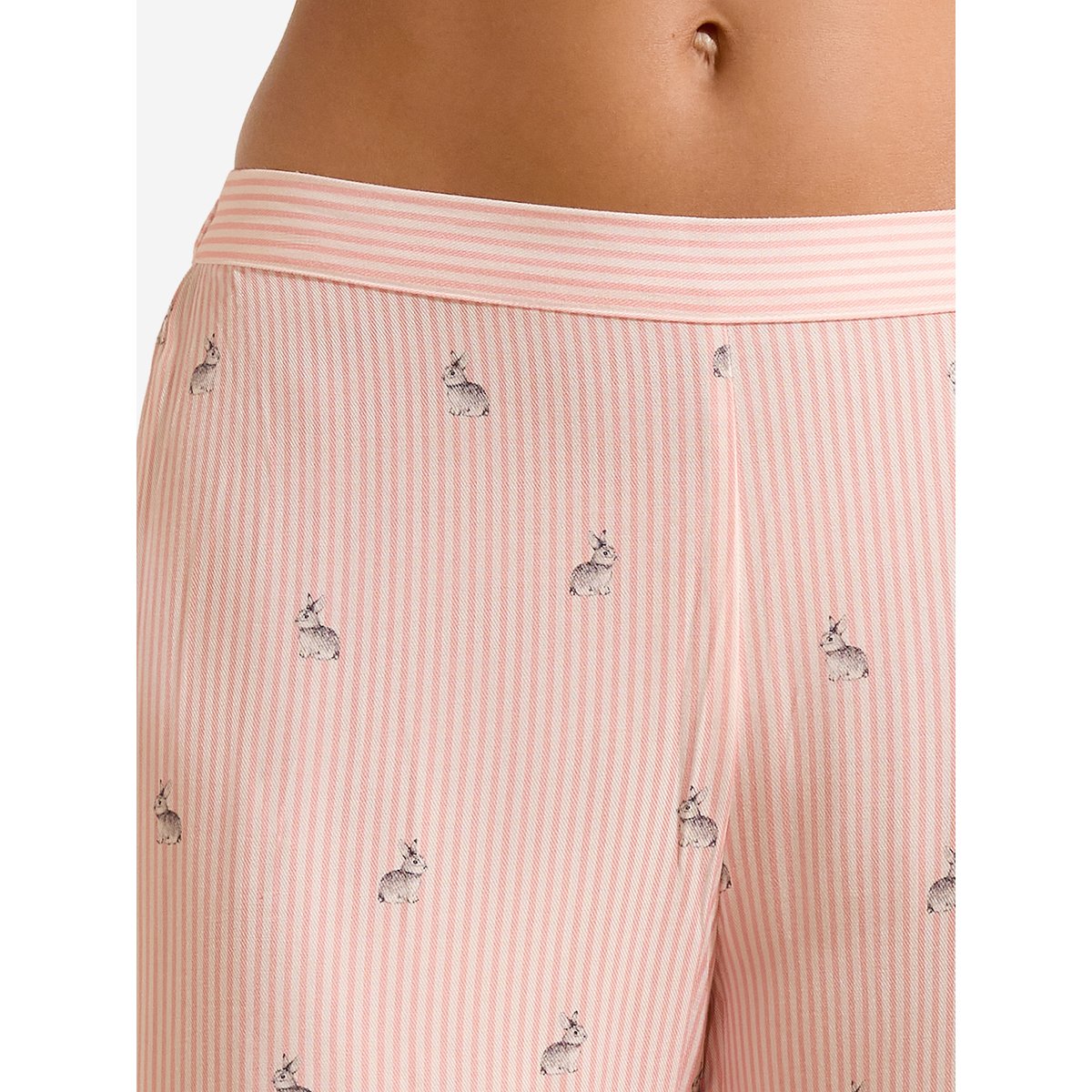 Pantalon de pyjama à imprimé lapin BENJAMIN rose, ETAM