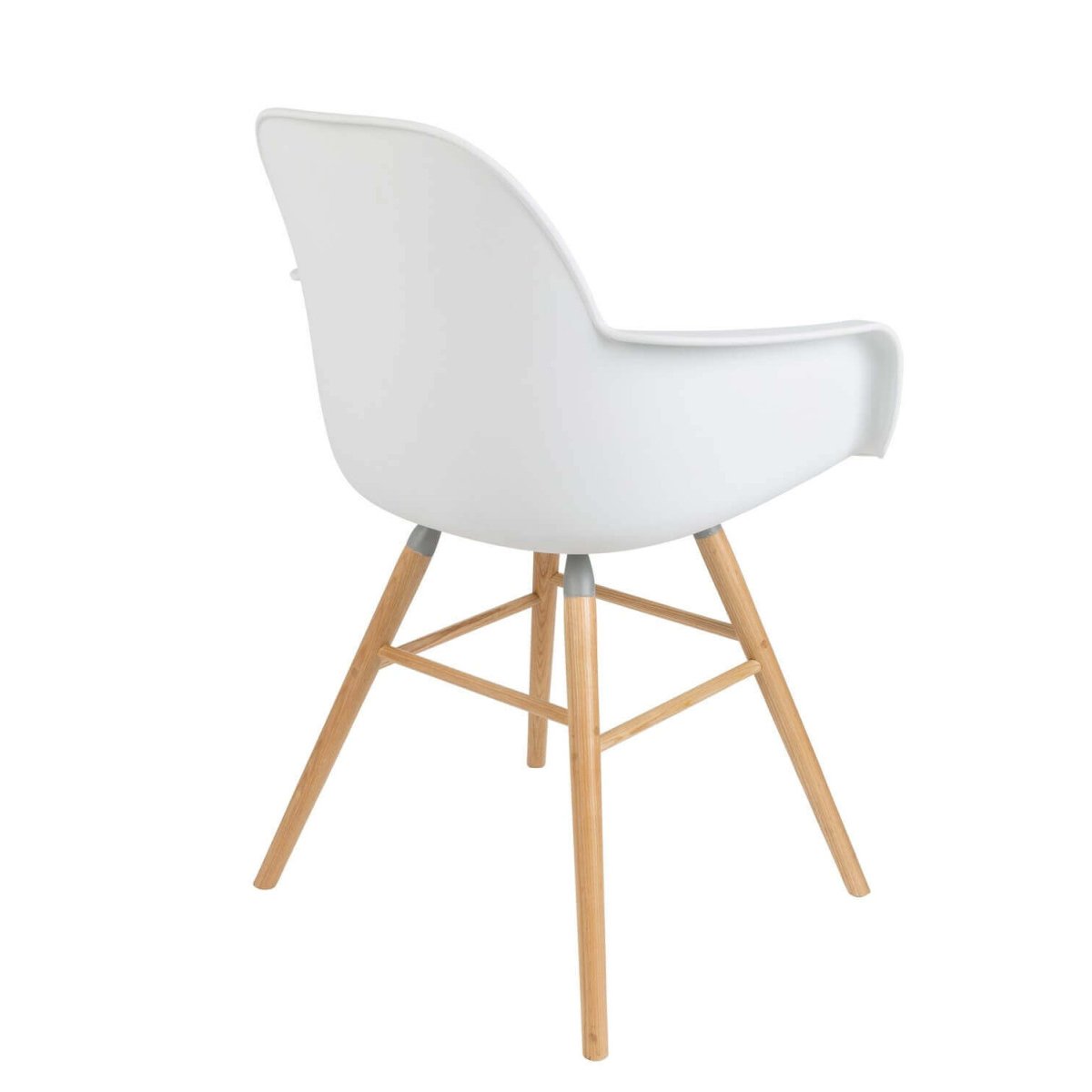 Lot de 2 fauteuils de repas en polypropylene - blanc, ZUIVER