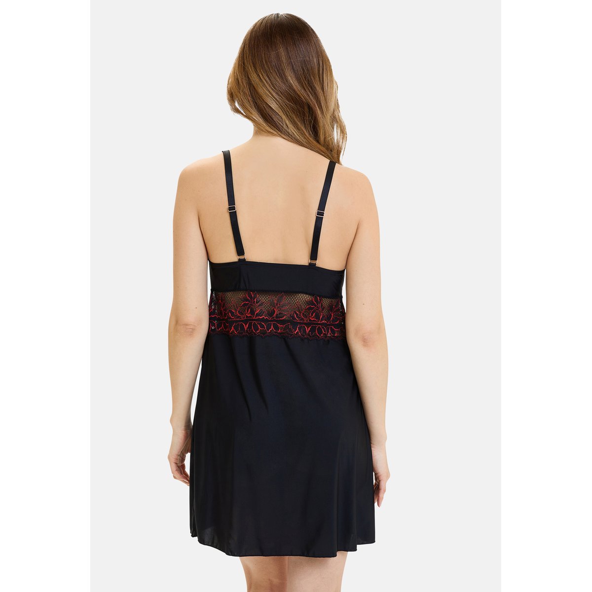 Nuisette MÉLODIE noir, rouge, SANS COMPLEXE