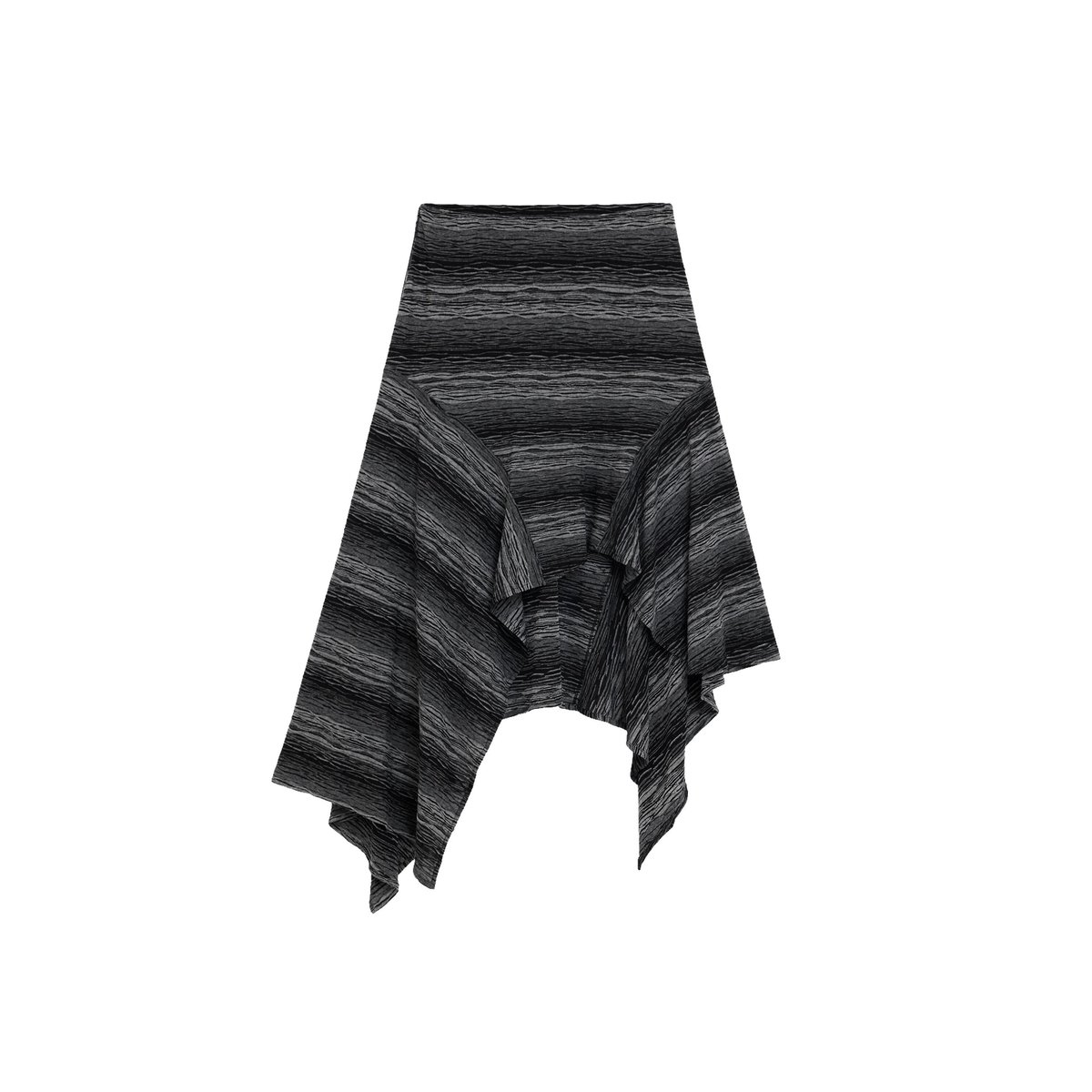 Jupe Asymétrique Maille noir, DESIGUAL