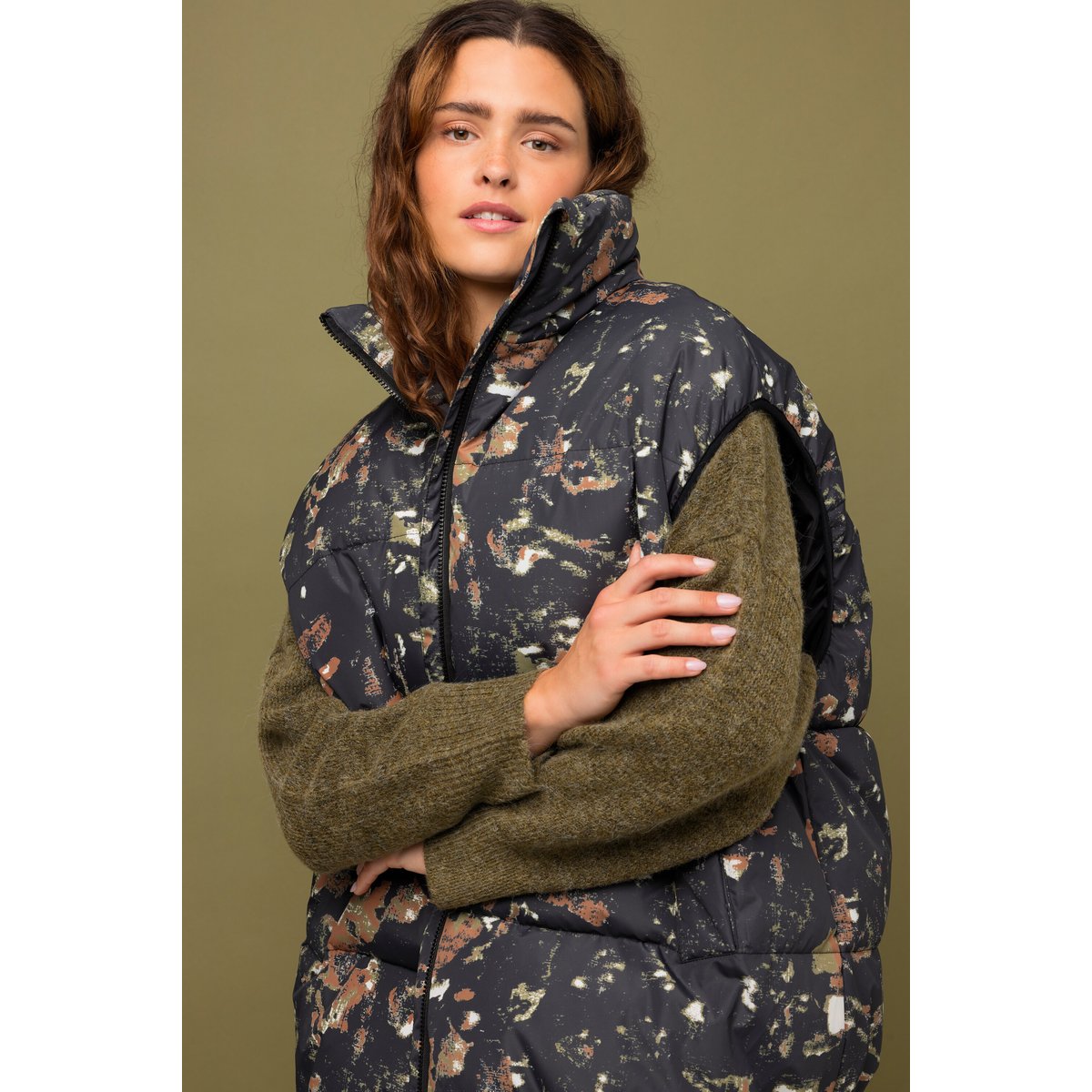 Gilet matelassé oversize noir, STUDIO UNTOLD