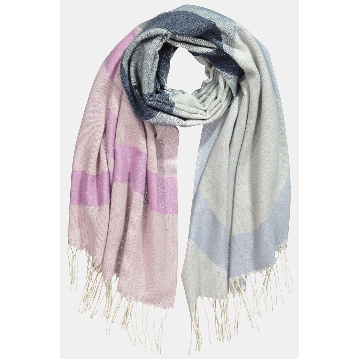 Écharpe Cozy, esprit « colour block » beige, ULLA POPKEN