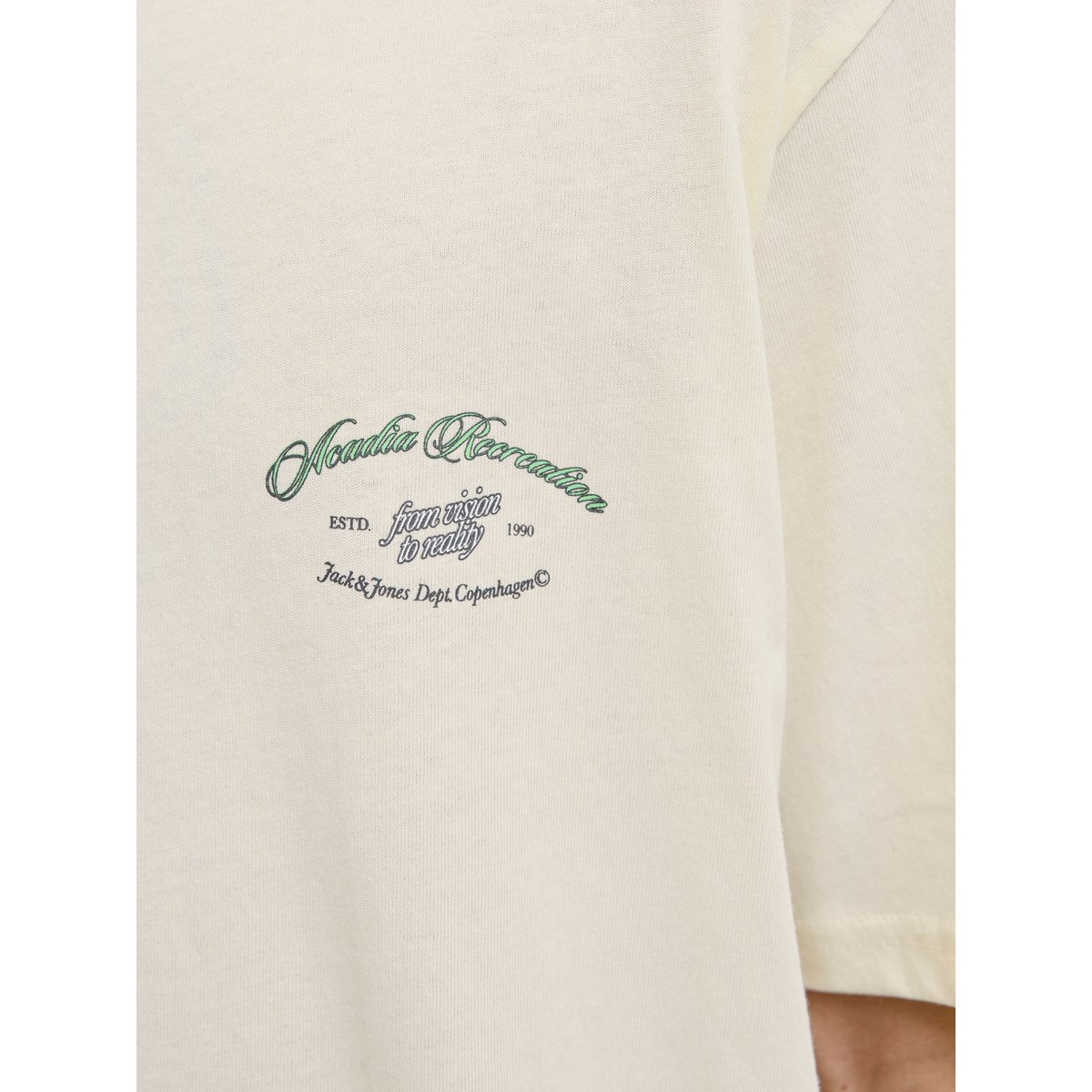 T-Shirt antique white, JACK & JONES