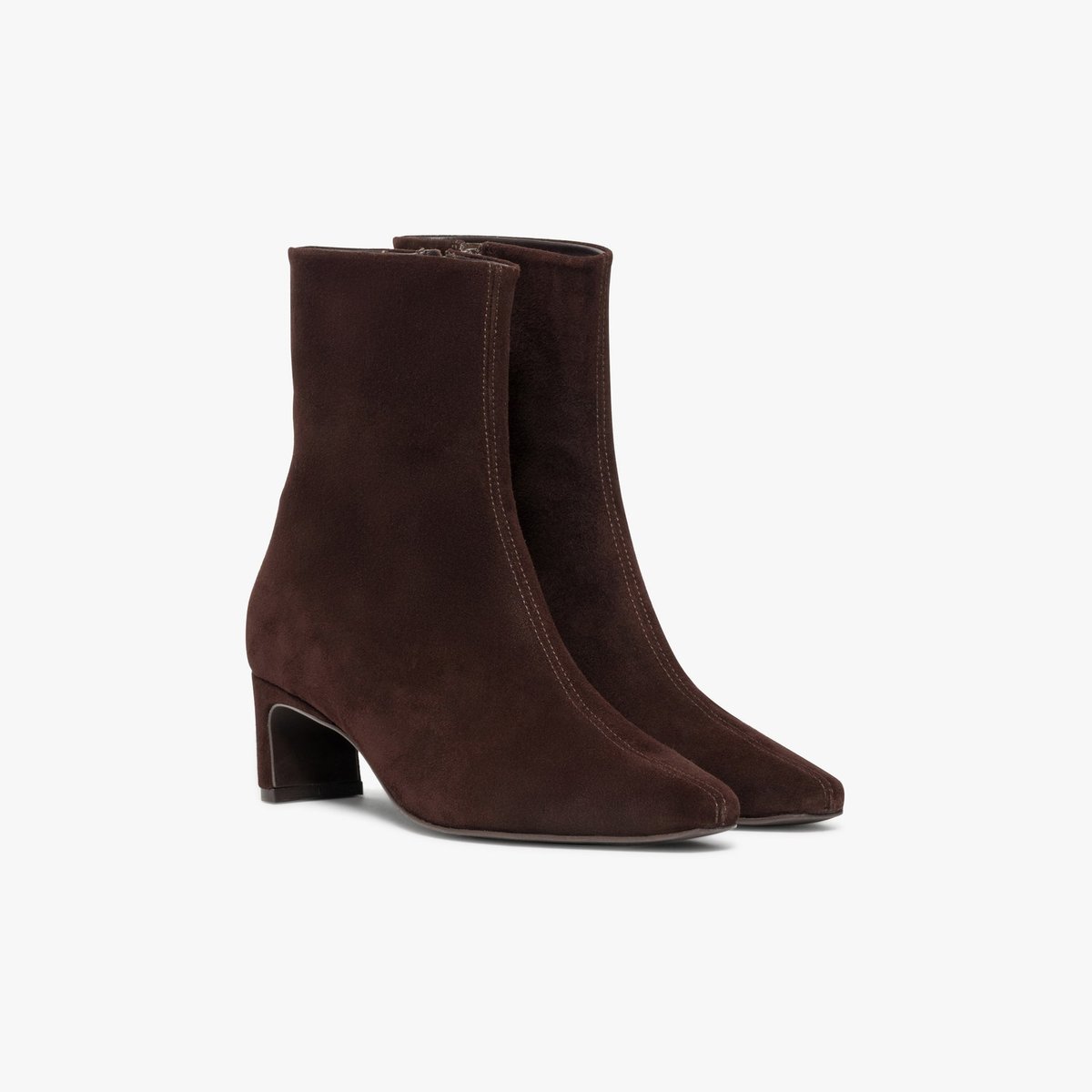 Boots À Talon en cuir FARA marron chocolat, BOCAGE