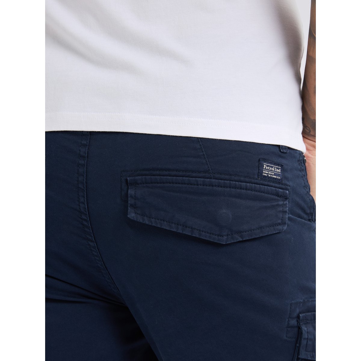 Pantalon cargo bleu marine, PETROL INDUSTRIES