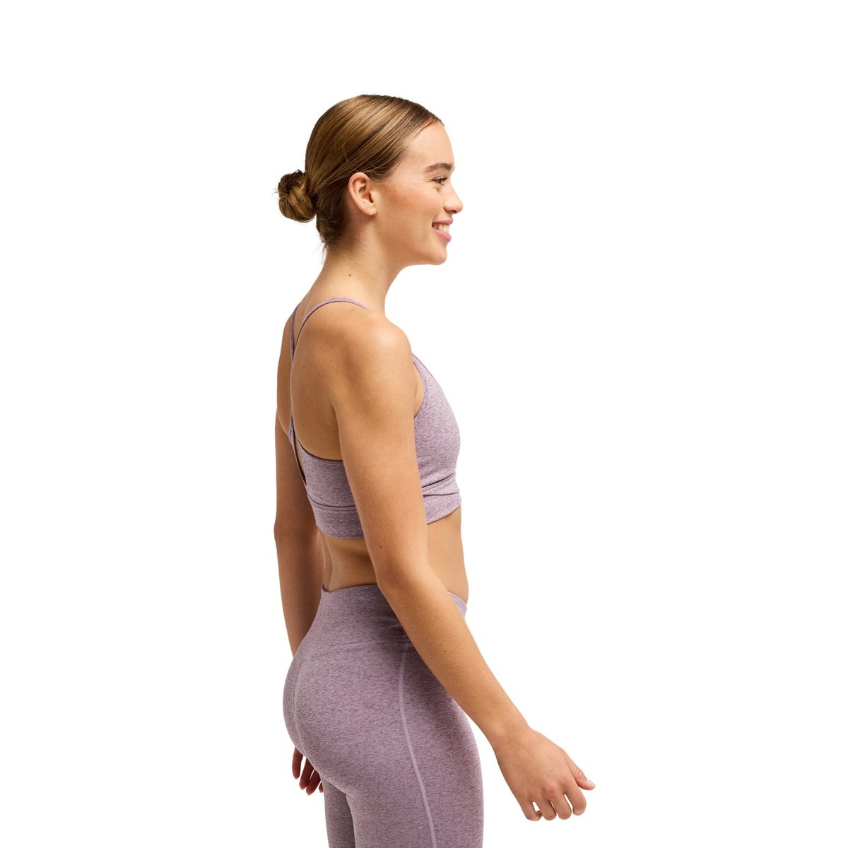 Brassière de sport à maintien léger RISE & VIBE CROSSED. violet blackberry wine, ROXY