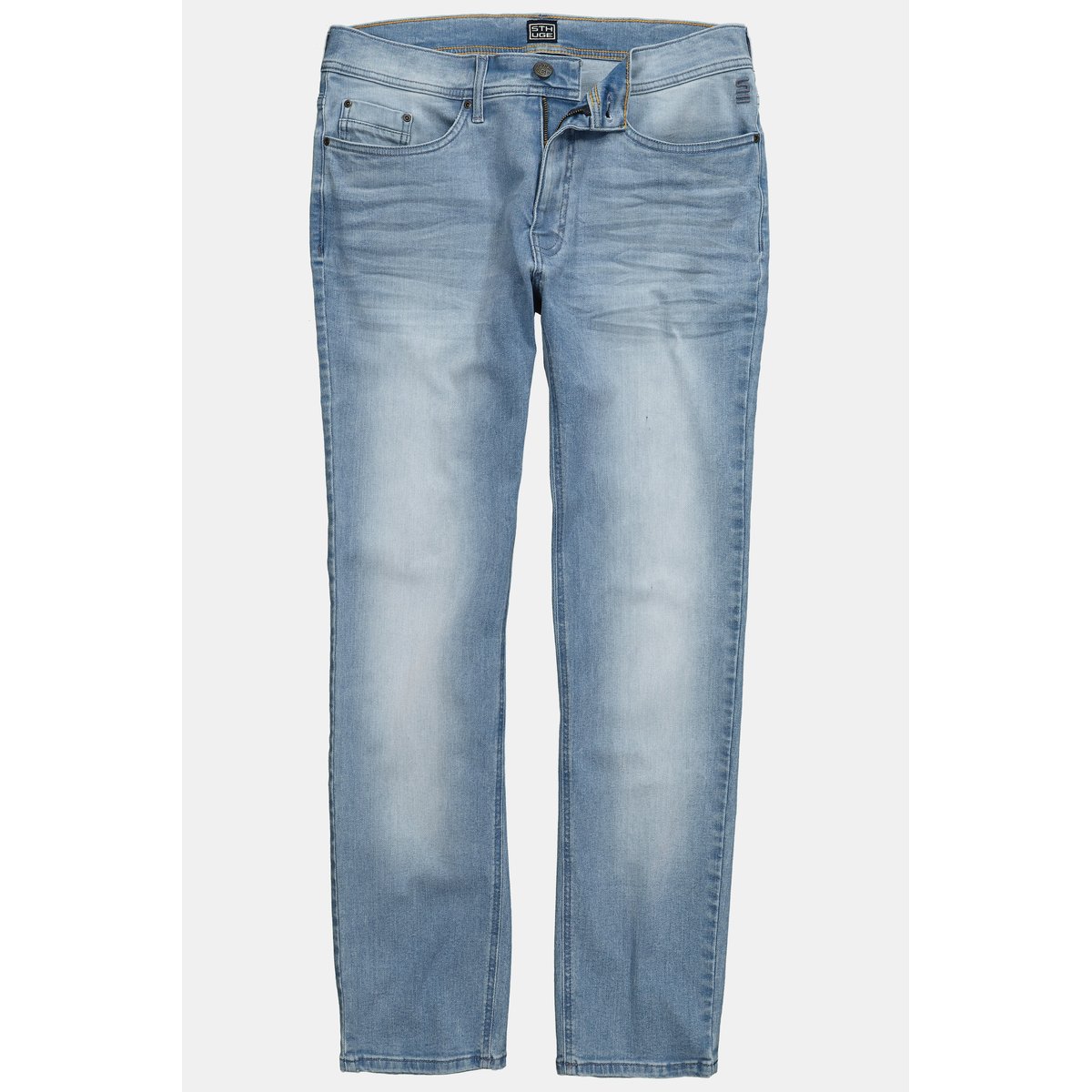 Jean ventre confort, denim délavé jean blanchi, STHUGE