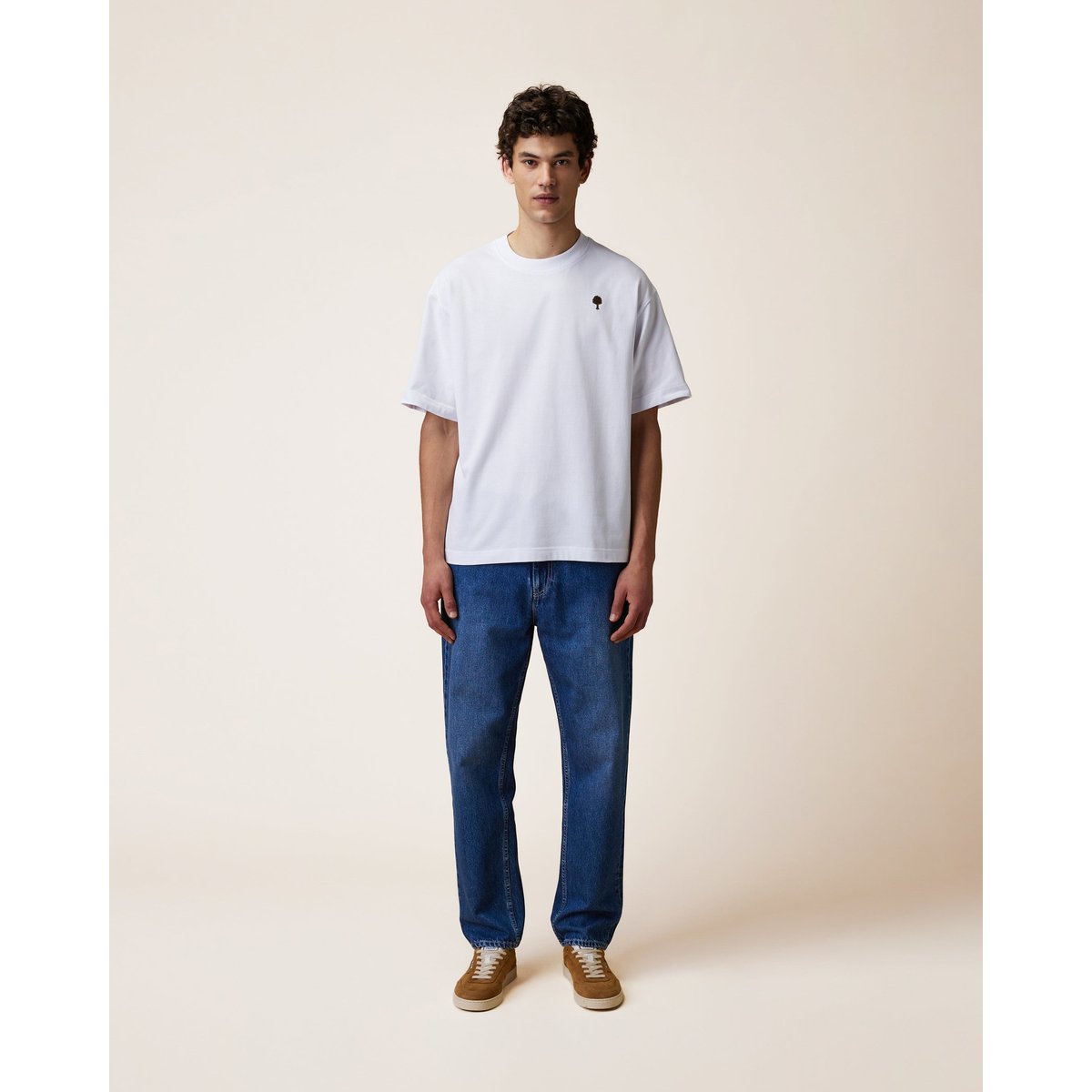 T-shirt en maille blanc, FAGUO