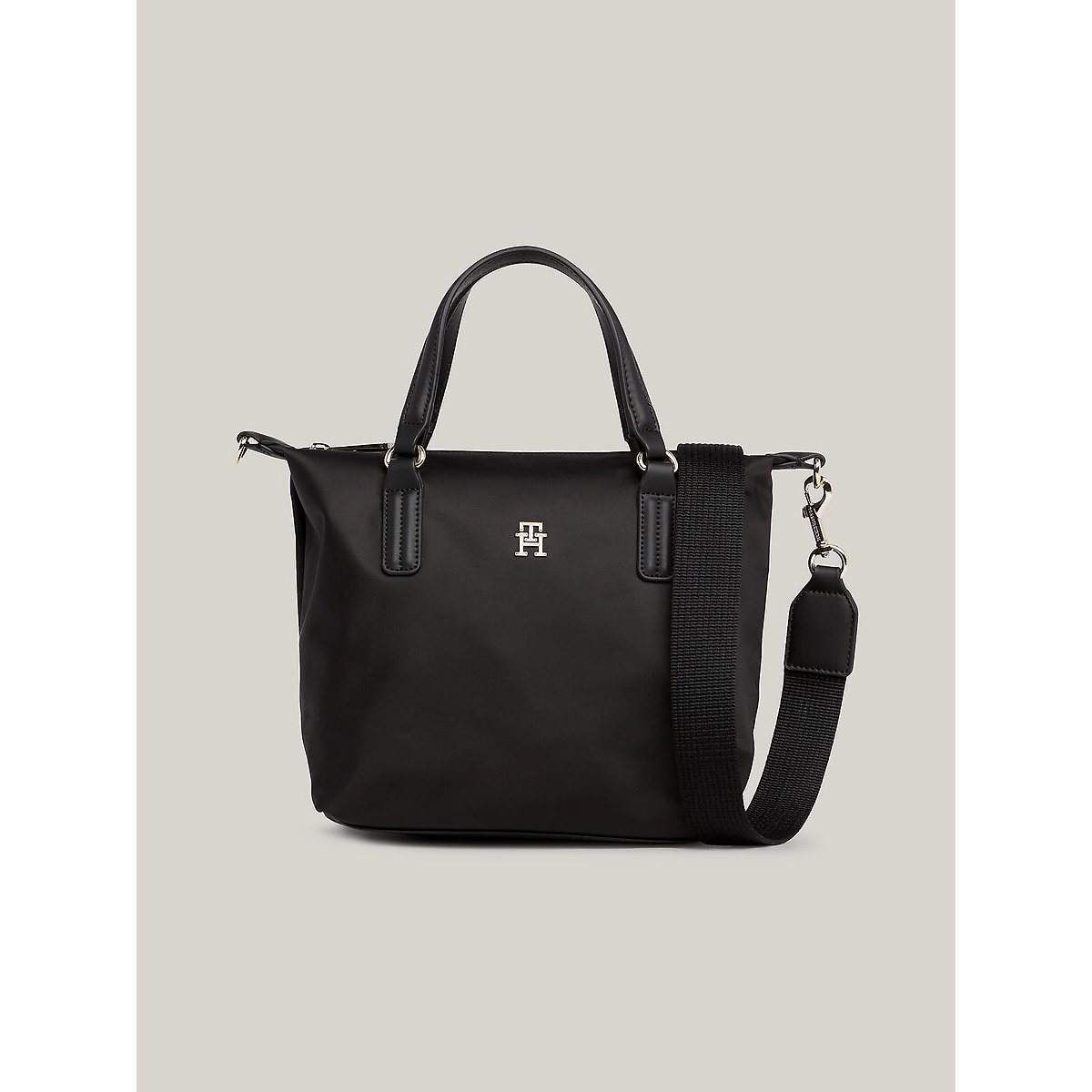 Petit sac cabas, TH EMBLEM noir, TOMMY HILFIGER