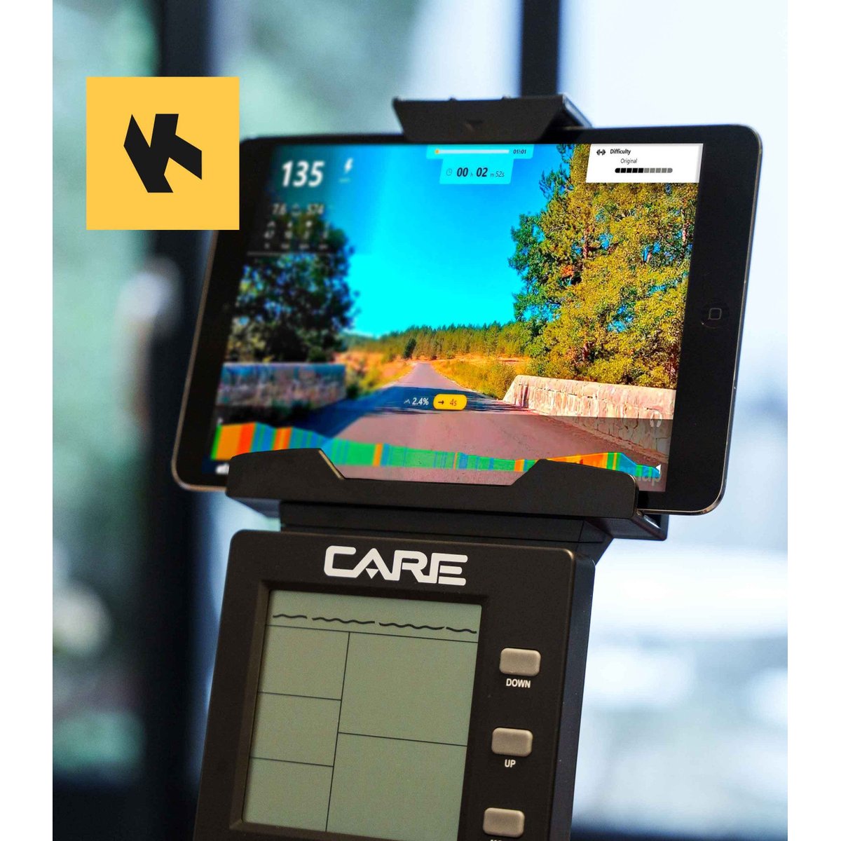Rameur - CARE - AIR ROWER connecté noir, CARE FITNESS