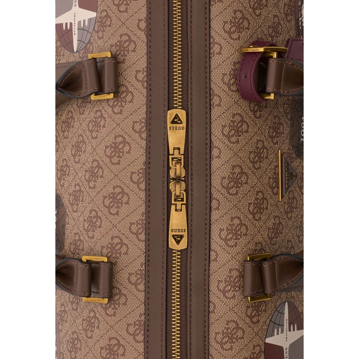 Sac De Voyage À Logo Milano beige/marron multicolore, GUESS